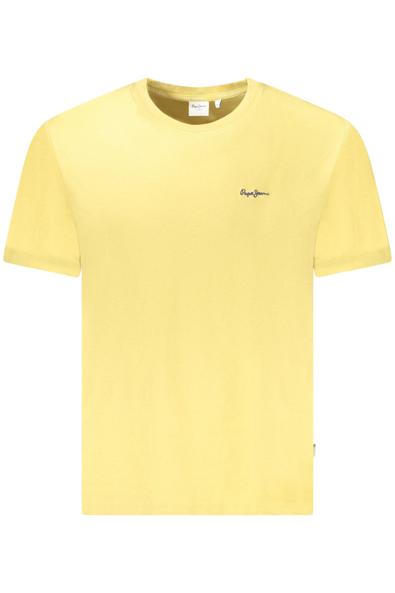 PM509741CONTRAST CONNOR_GI088 – Herren Kurzarmshirt aus Bio-Baumwolle mit Stickerei, gelb – Größe: S, M, L, XL, 2XL – Farbe: Giallo