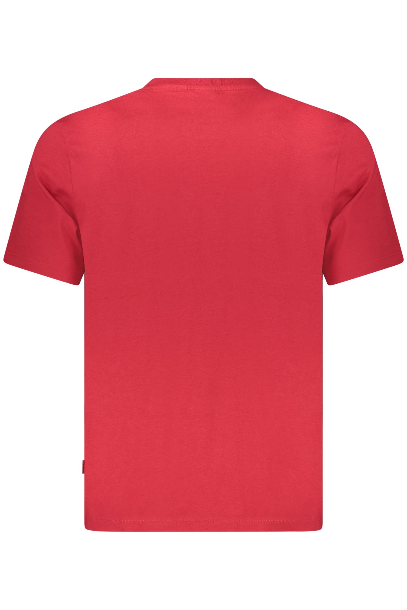 PM509741_RO285 – Herren Kurzarm T-Shirt in Rot – Bio-Baumwolle & Stylische Stickerei – Größe: S, M, L, XL, 2XL – Farbe: Rosso