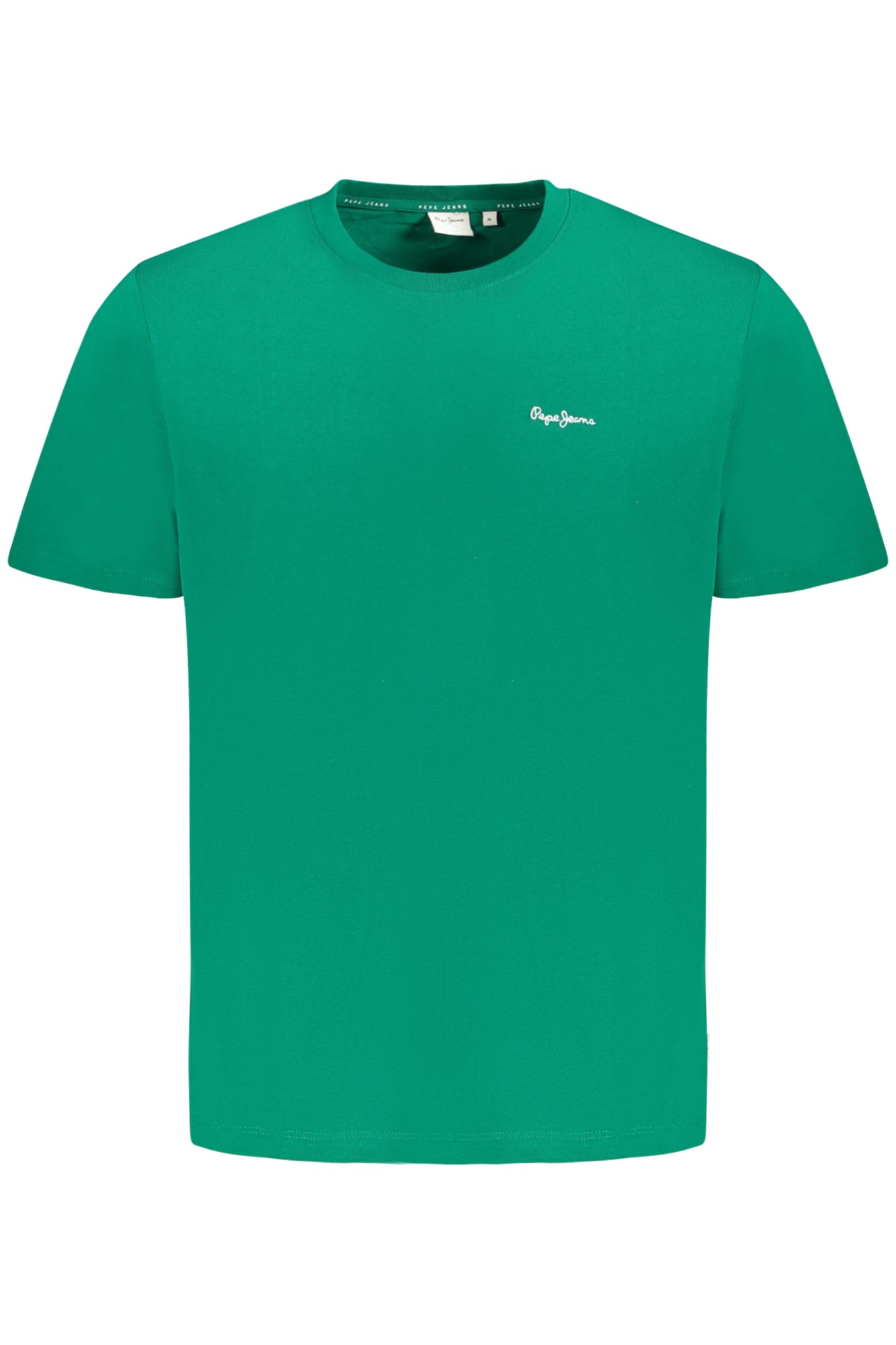 PM509933CONTRASTCONNOR_VE653 – Herren Kurzarm T-Shirt Grün – Nachhaltige Baumwolle mit Stickerei – Größe: S, M, L, XL, 2XL – Farbe: Verde