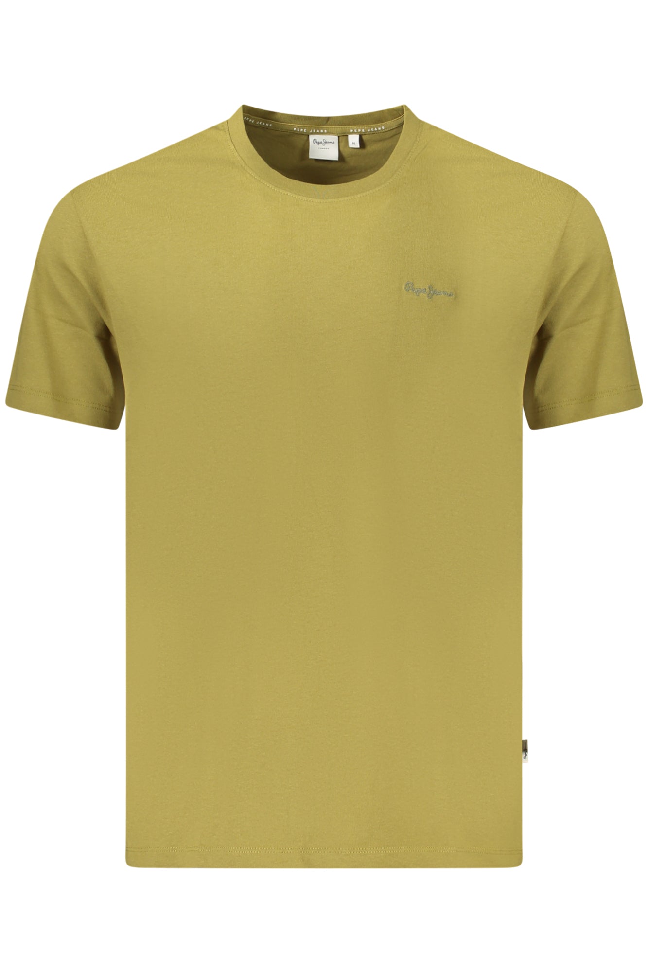 PM509741_VE728 – Herren T-Shirt Grün mit Stickerei aus Bio-Baumwolle - Kurzarm, Stylisch – Größe: S, M, L, XL, 2XL – Farbe: Verde