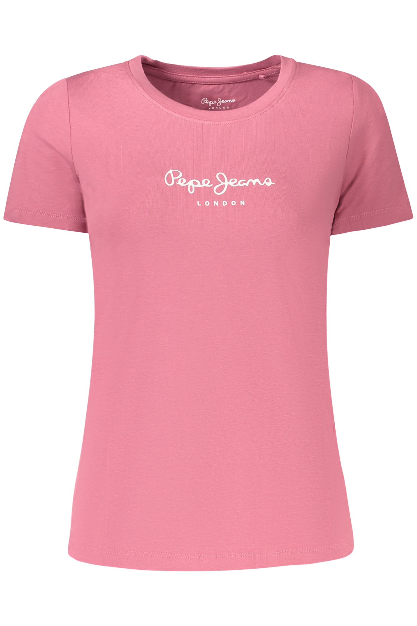 PL505203NEWVIRGINIA_RS373 – Rosa Langarmshirt für Damen - Nachhaltige Baumwolle und Logo-Druck – Größe: XS, S, M, L, XL – Farbe: Rosa