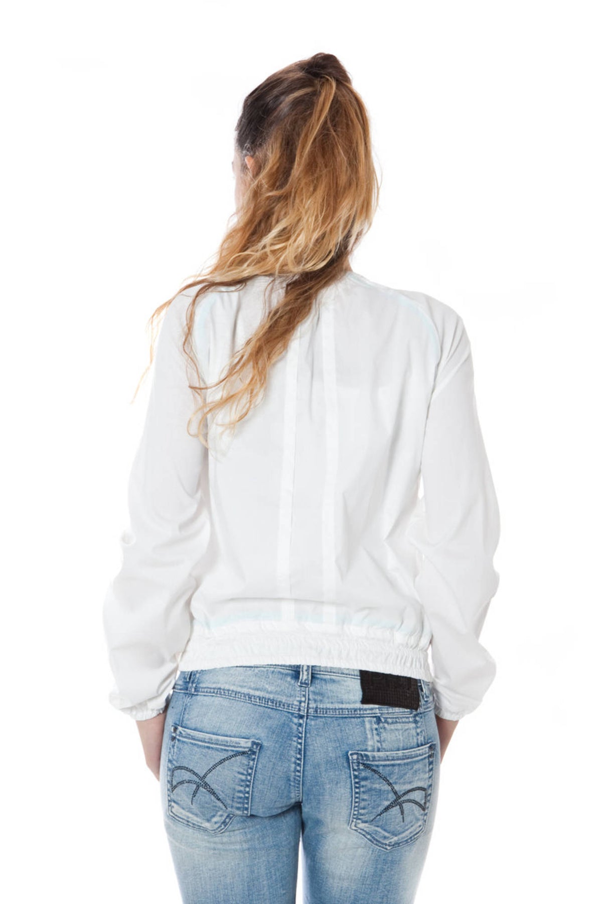 P1504491587200-LINK_BIANCO_1895 – Damen Sportjacke Weiß - Mit Reißverschluss & Taschen, Langarm – Größe: 42 – Farbe: Bianco