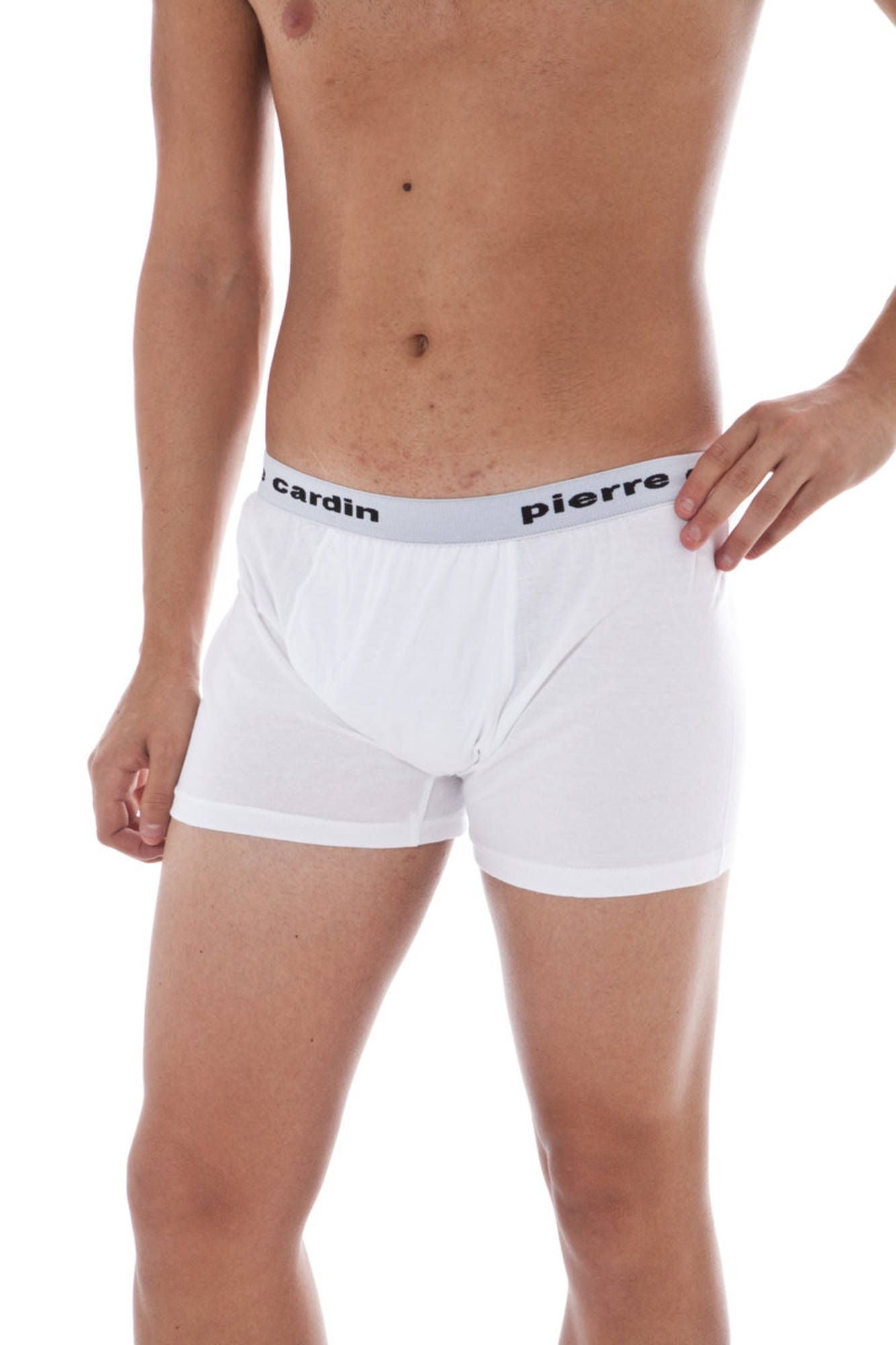 2222090_BIANCO_BIANCO – Herren Boxershorts Weiß mit Kontrastdetails und Logo-Design – Größe: VII, IV, V, VI – Farbe: Bianco
