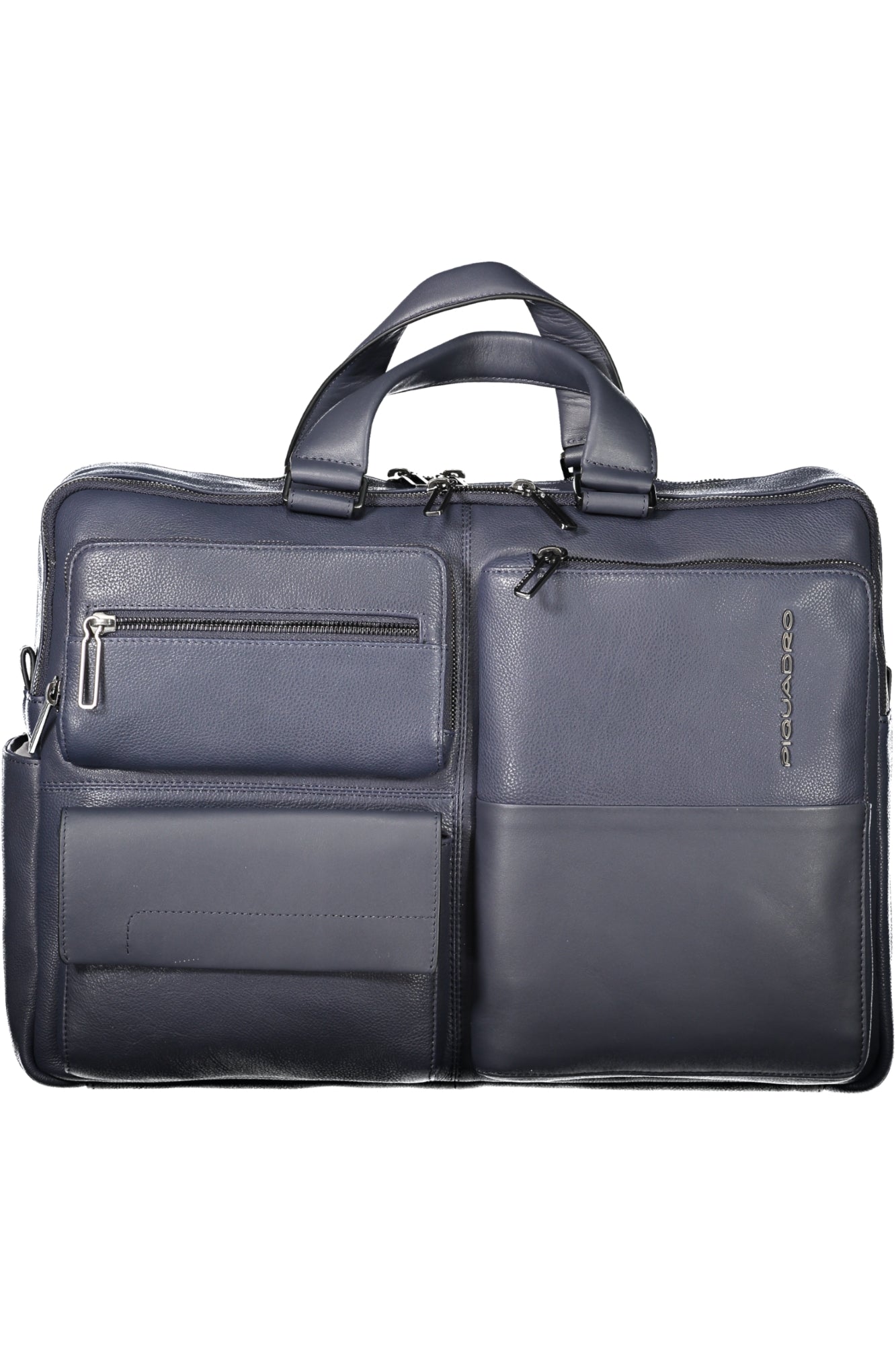 CA5882W116_BLBLU – Elegante blaue Herrentasche: 2 Henkel, Laptopfach, verstellbar – Größe: UNI – Farbe: Blu