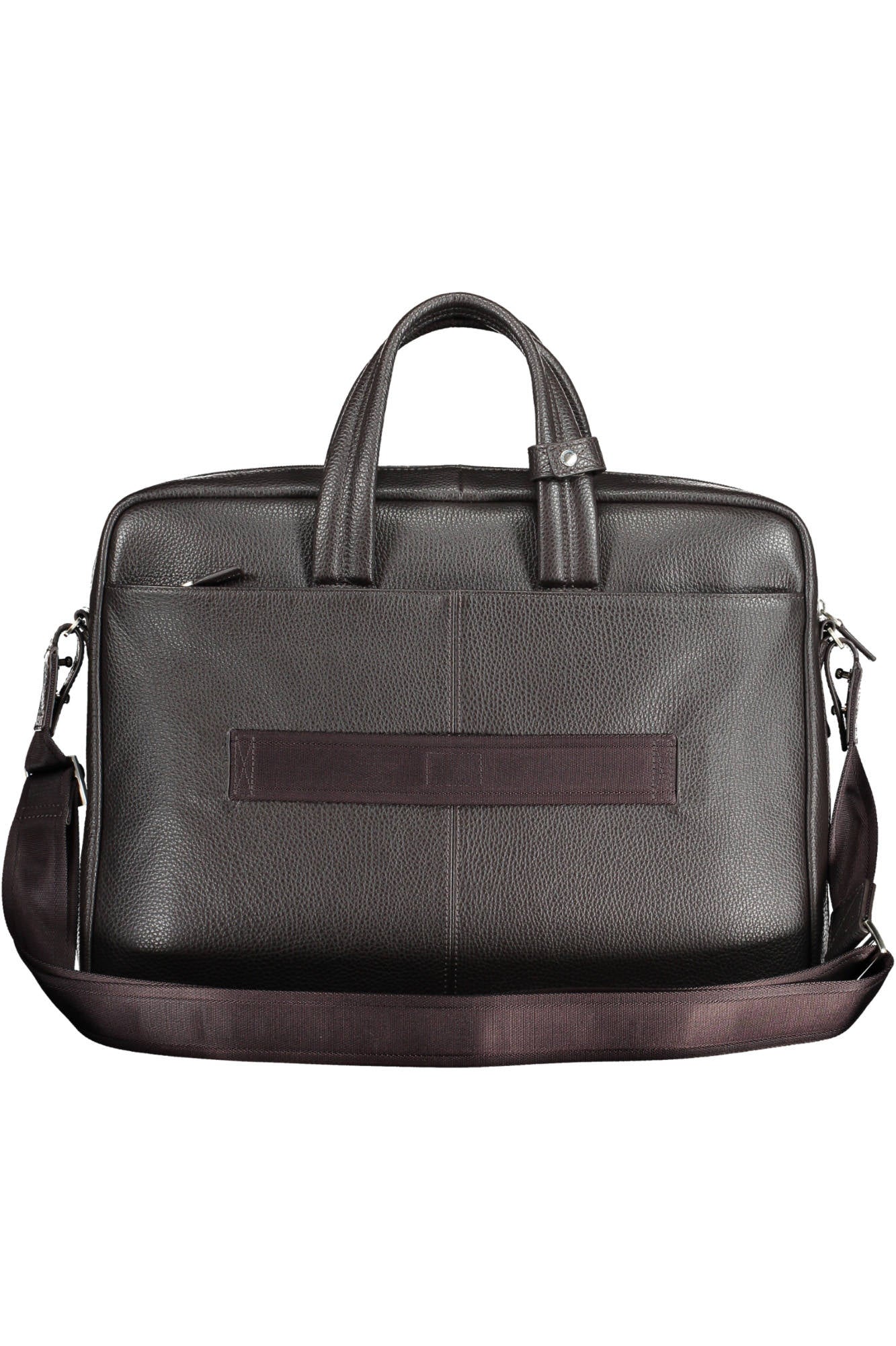 OUTCA3147VI_MARRONE_TM – Hochwertige braune Herren-Aktentasche mit Laptopfach und Riemen – Größe: UNI – Farbe: Marrone
