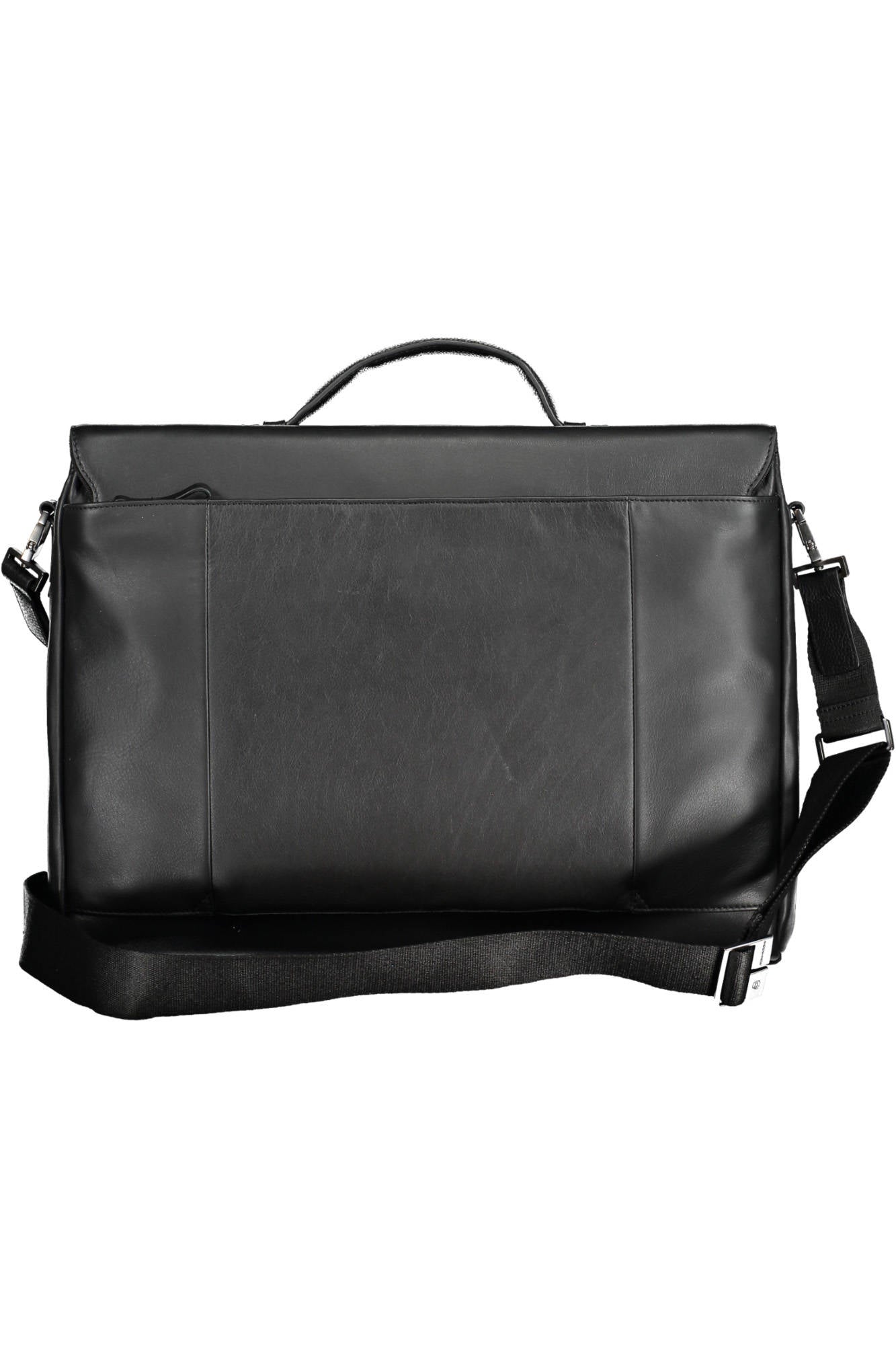 OUTCA4254S94_NERO_N – Elegante Herrenumhängetasche in Schwarz mit Laptopfach und Metallverschluss – Größe: UNI – Farbe: Nero