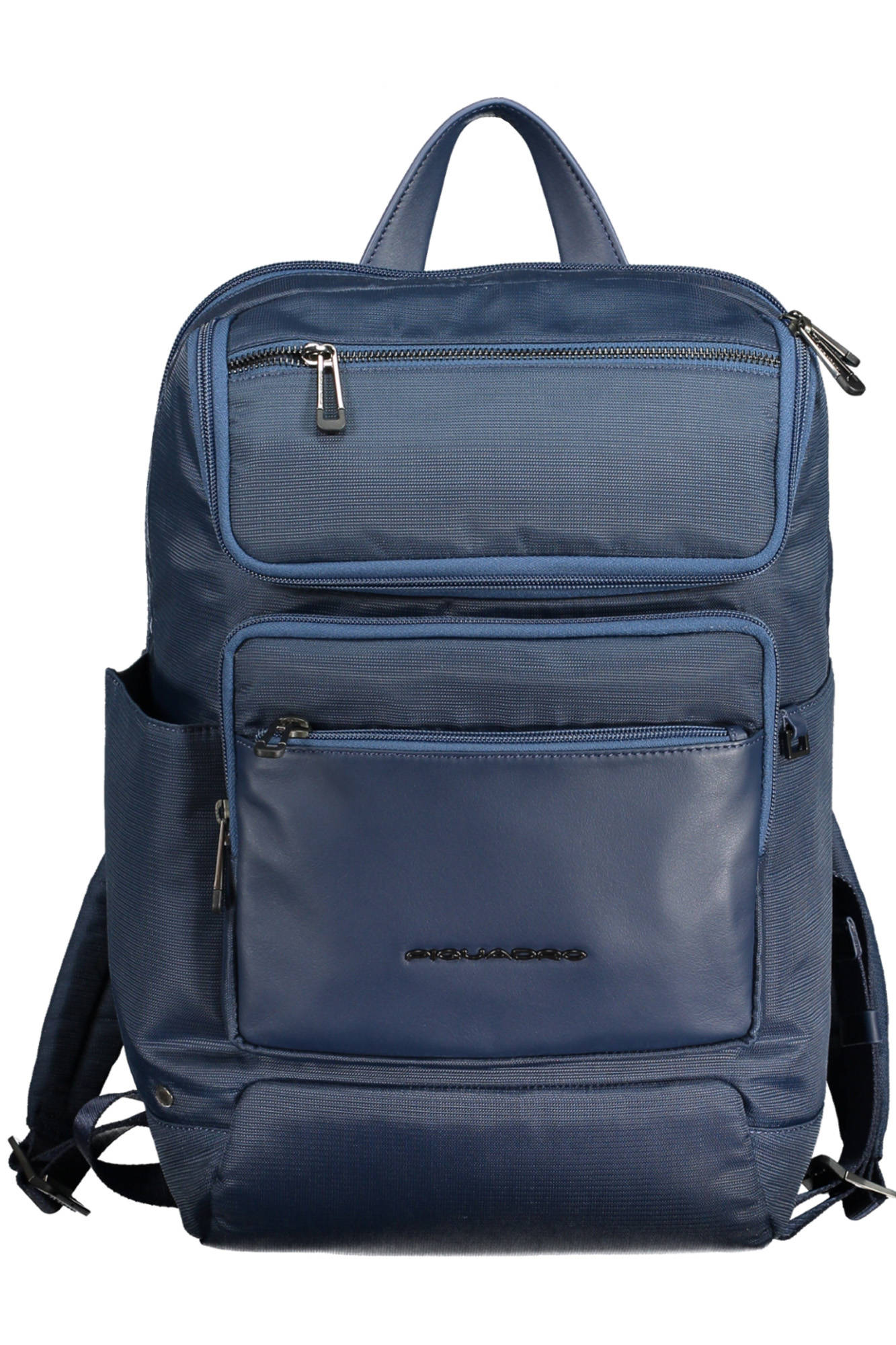 OUTCA5316S115_BLU_BLU – Moderner blauer Herrenrucksack mit Laptopfach und recyceltem Material – Größe: UNI – Farbe: Blu