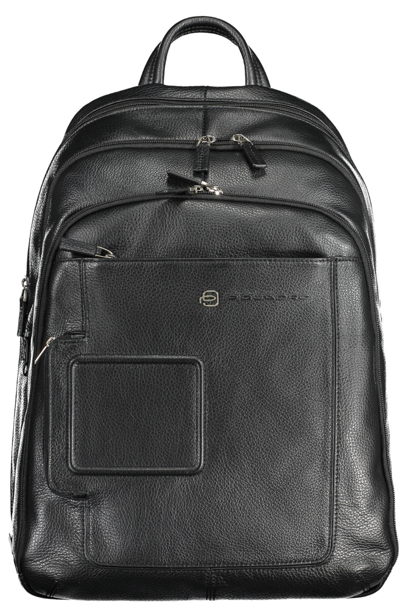 OUTCA1813VI_NERO_N – Eleganter schwarzer Herrenrucksack mit Laptopfach und Kontrastdetails – Größe: UNI – Farbe: Nero