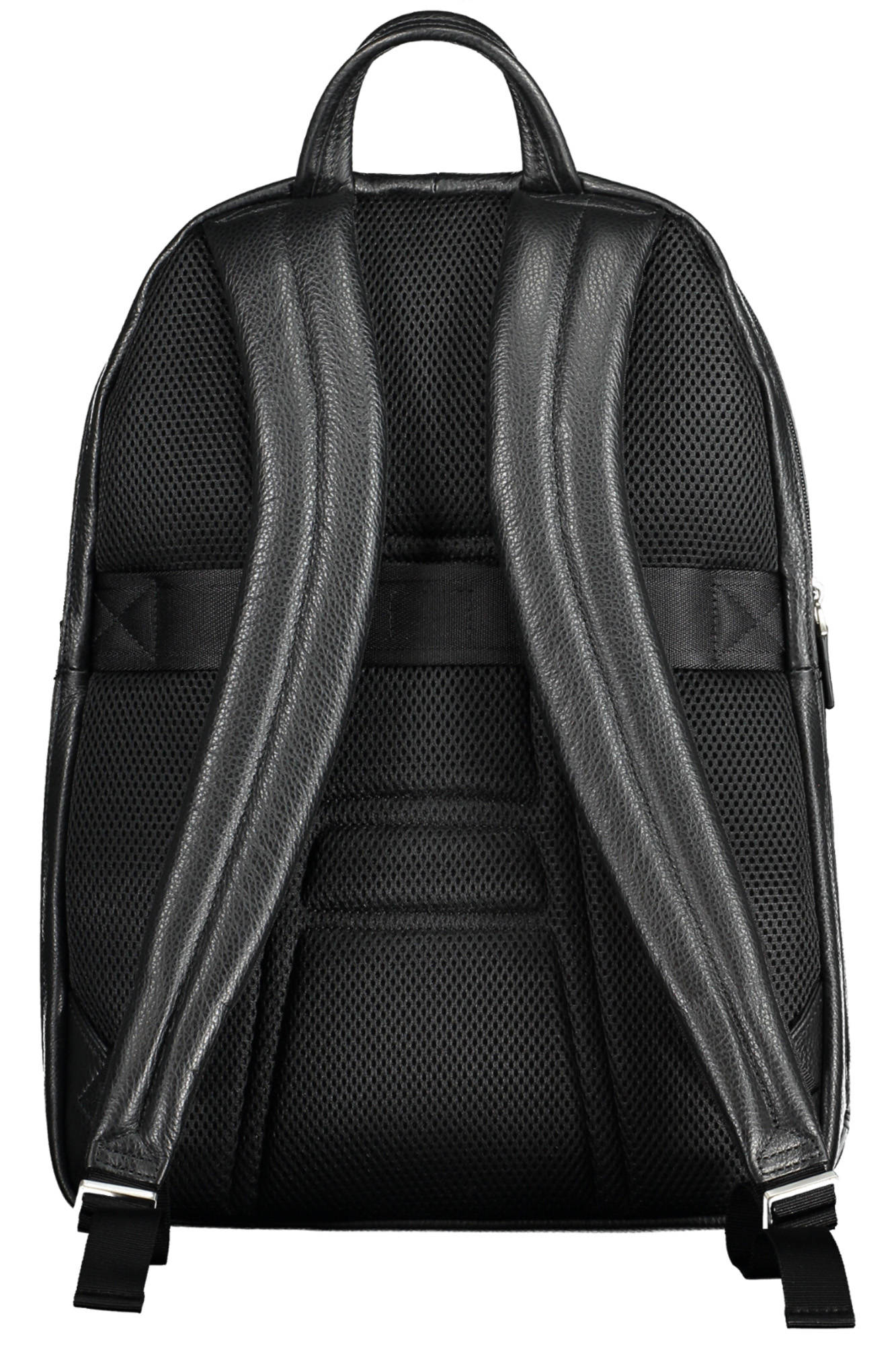 OUTCA1813VI_NERO_N – Eleganter schwarzer Herrenrucksack mit Laptopfach und Kontrastdetails – Größe: UNI – Farbe: Nero