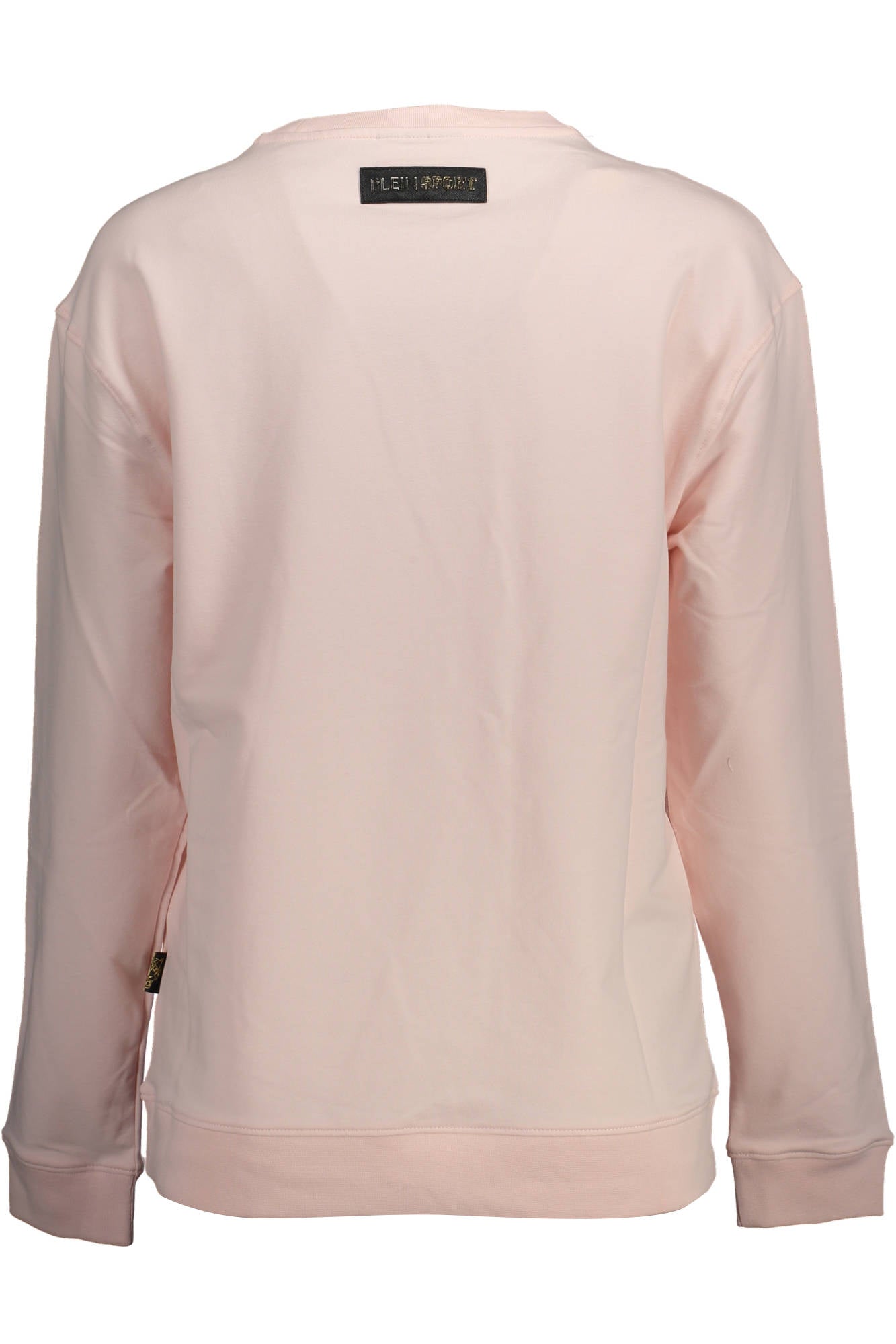 DFPS203_ROSA_48-PINK – Rosa Damen Sweatshirt: Langarm, Rundhals, Kontrastdetails & Print – Größe: XS – Farbe: Rosa