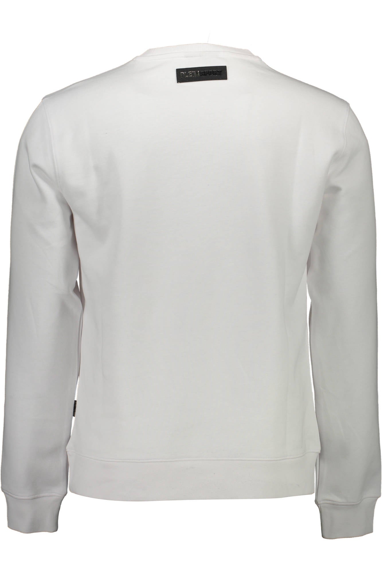FIPS207_BIANCO_01-WHITE – Weißes Langarm-Sweatshirt für Herren mit Print und Rundhals. – Größe: S, M, L, XL, 2XL – Farbe: Bianco