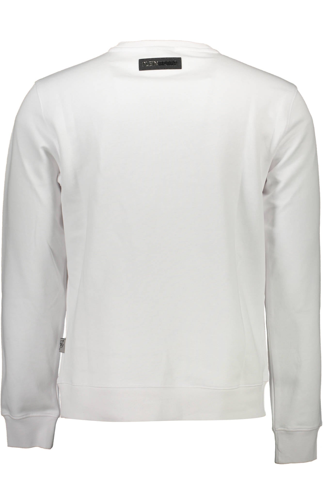 FIPS211_BIANCO_01-WHITE – Herren Langarm-Sweatshirt Weiß - Stilvolles Design mit Logo-Druck – Größe: S, M, L, XL, 2XL – Farbe: Bianco