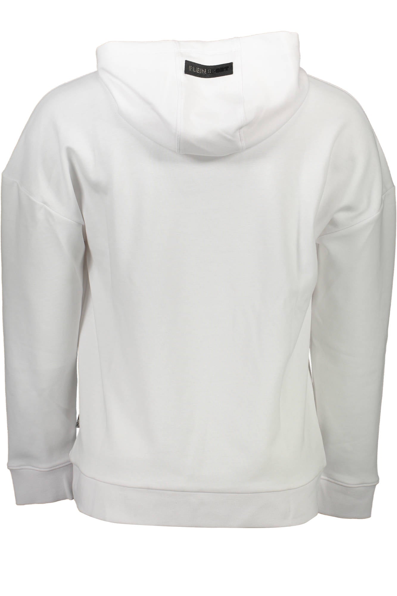 FIPS218_BIANCO_01-WHITE – Stylisches Herren-Kapuzenpullover in Weiß mit Kontrastdetails – Größe: S, M, L, XL, 2XL – Farbe: Bianco