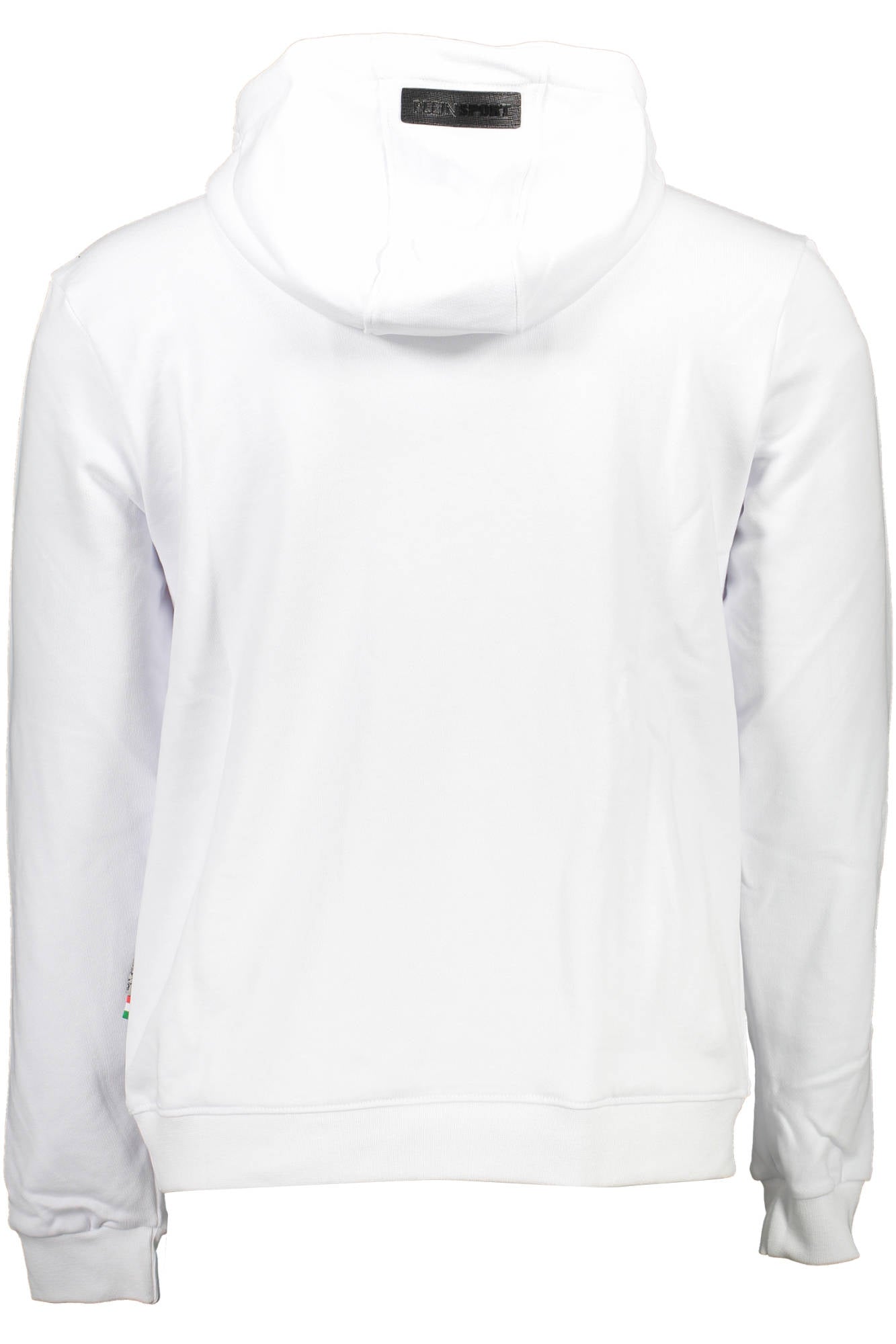 FIPS217_BIANCO_01-BIANCO – Weißes Herren-Sweatshirt mit Kapuze & Kängurutasche - Sportlich & Stylisch – Größe: S, L, 2XL – Farbe: Bianco