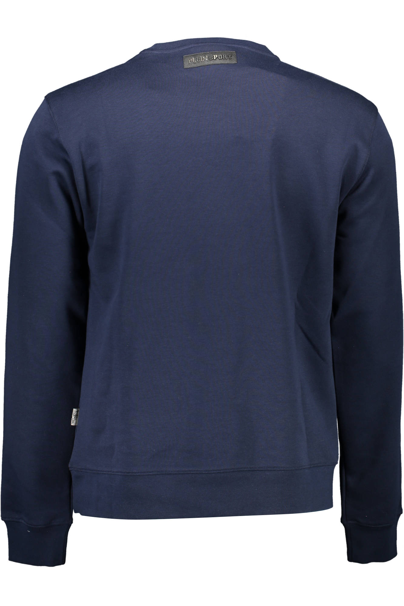 FIPS213_BLU_85-NAVY – Blaues Herren-Sweatshirt: Langarm, Rundhalsausschnitt, Kontrastdetails – Größe: S, M, L, XL, 2XL – Farbe: Blu