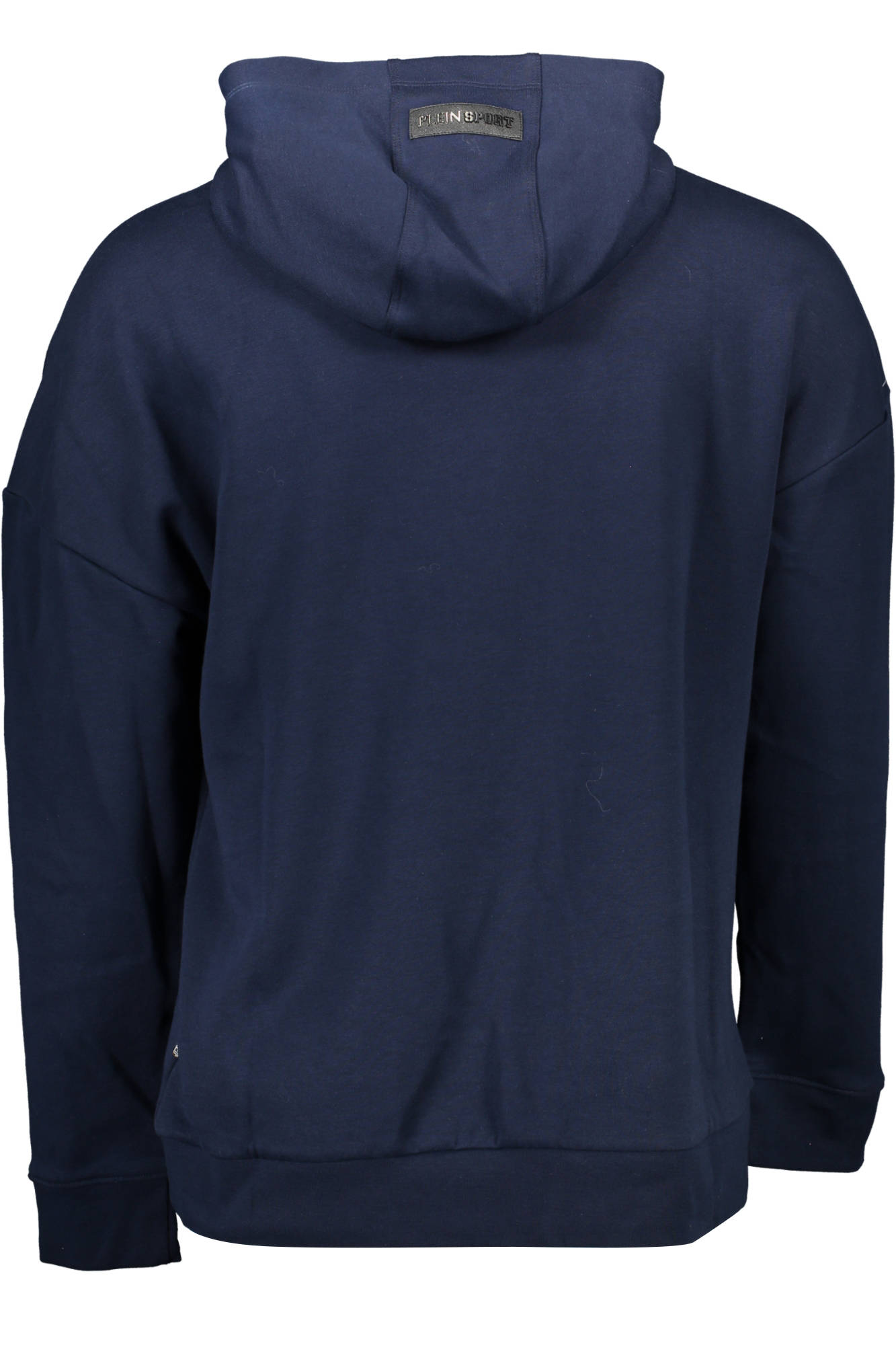FIPS219_BLU_85-NAVY – Blauer Herren Kapuzenpullover mit Kontrasten und Logo-Print – Größe: S, M, L, XL – Farbe: Blu