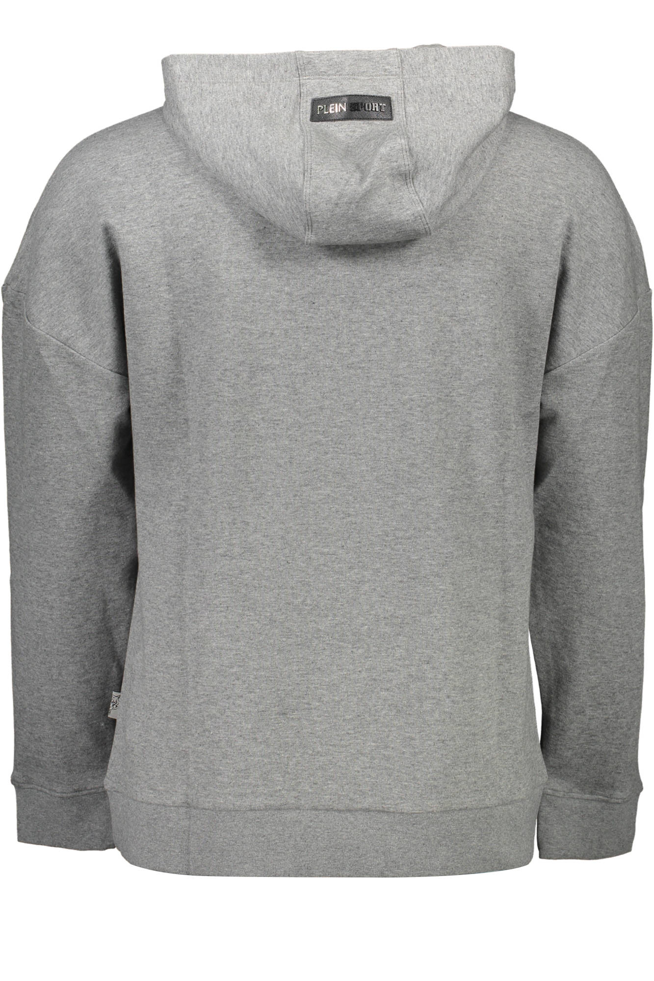 FIPS218_GRIGIO_94-GREY – Graues Herren-Sweatshirt ohne Reißverschluss mit Kontrast-Details – Größe: S, M, L, XL, 2XL – Farbe: Grigio