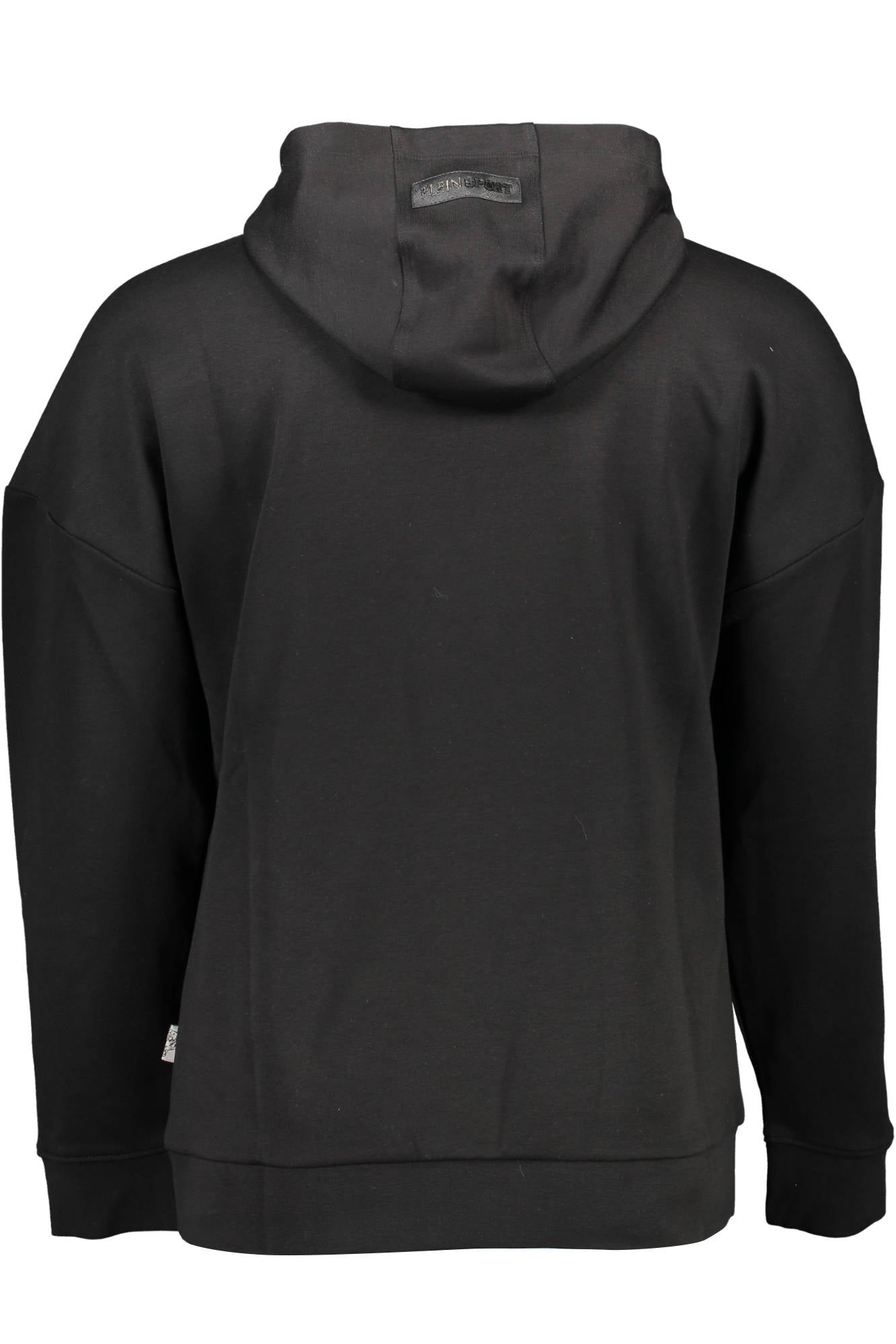 FIPS219_NERO_99-BLACK – Schwarzer Herren-Hoodie ohne Reißverschluss mit Kontrastdetails – Größe: S, M, L, XL, 2XL – Farbe: Nero