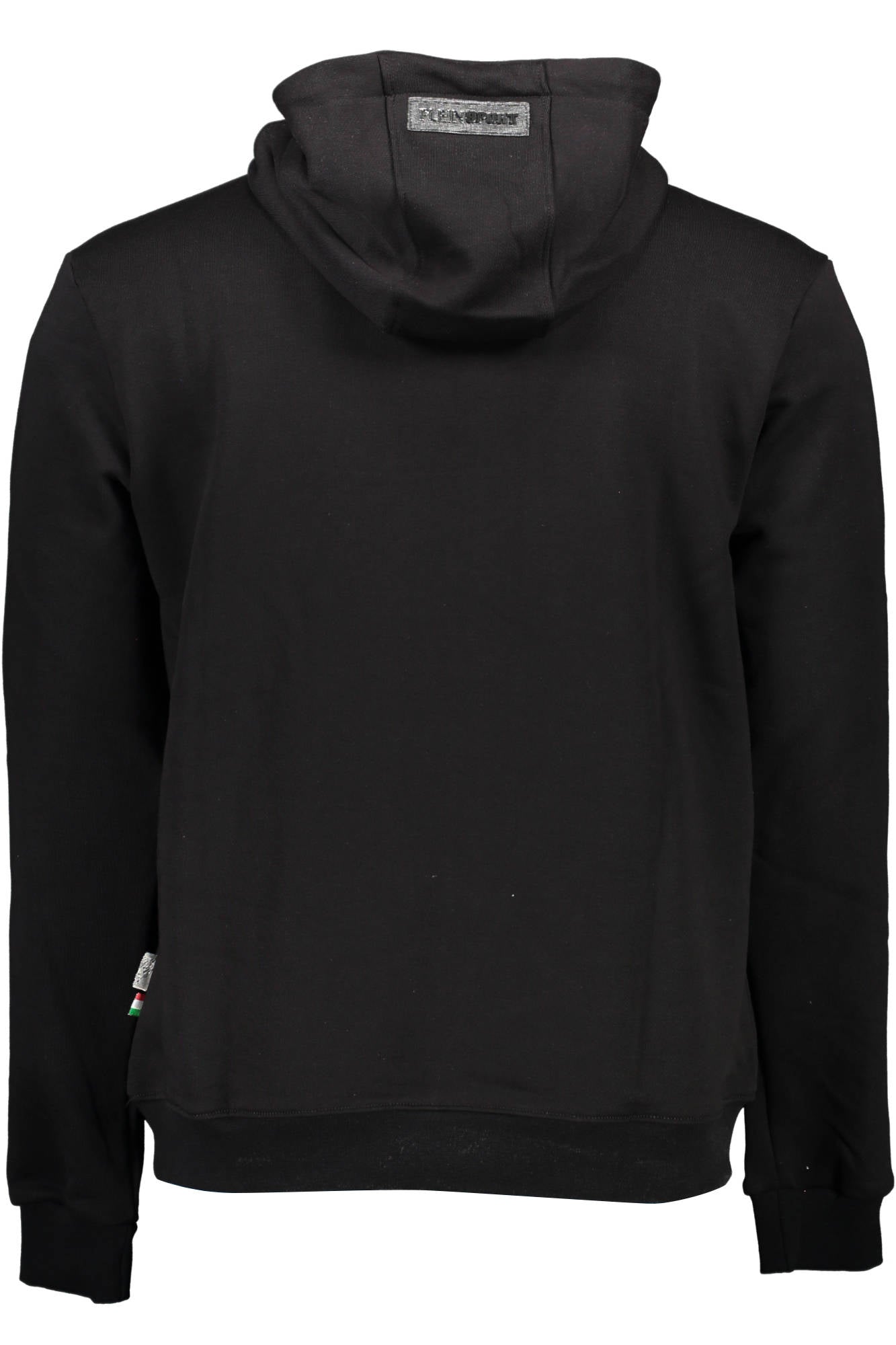 FIPS217_NERO_99-NERO – Herren Schwarz Hoodie mit Print und Tasche - Modernes Design – Größe: M, XL – Farbe: Nero