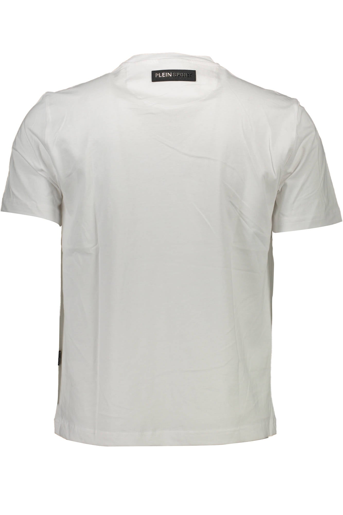 TIPS109_BIANCO_01-WHITE – Weißes Herren T-Shirt mit Rundhals & Druck - Sportlich & Stilvoll – Größe: S, M, L, XL, 2XL – Farbe: Bianco