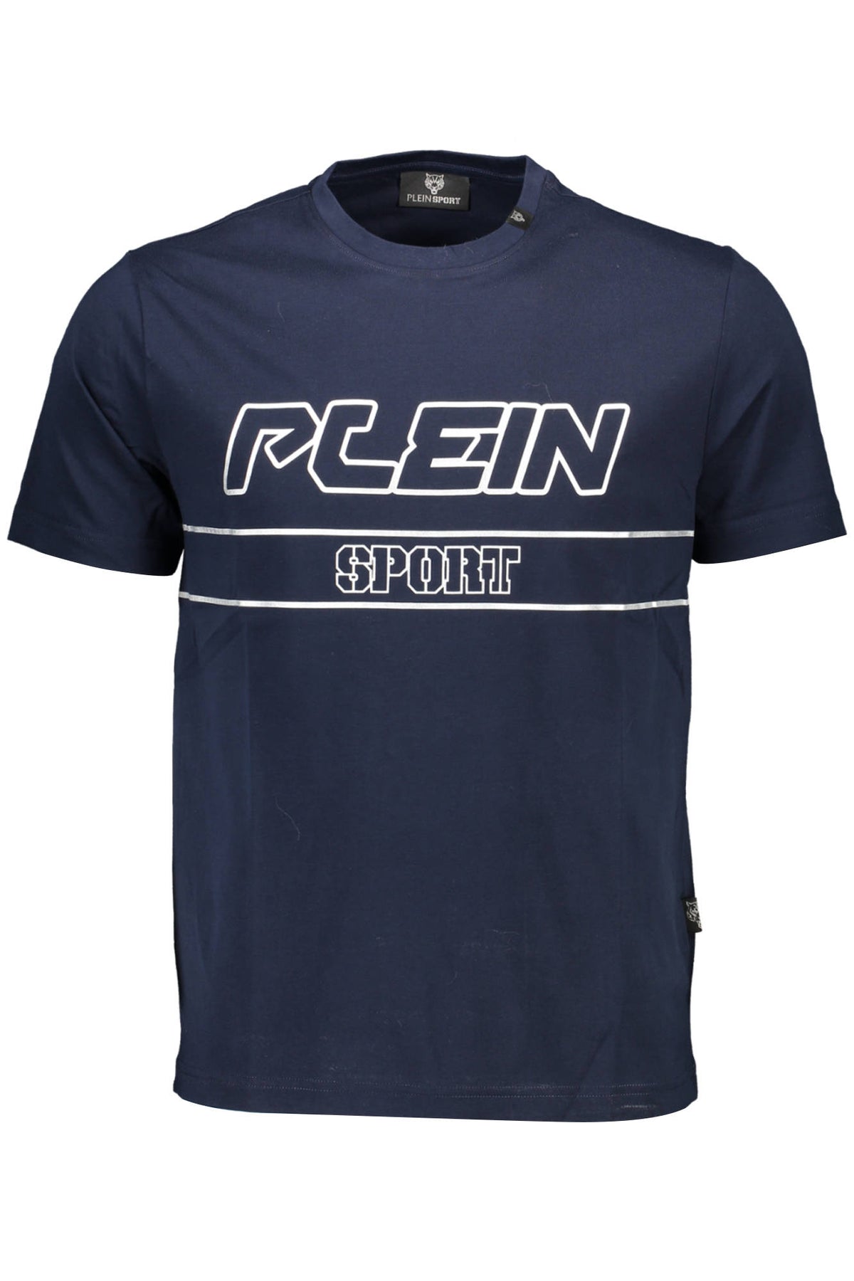 TIPS109_BLU_85-NAVY – Stylishes Herren T-Shirt Blau mit Print und Kontrastdetails – Größe: S, M, L, XL, 2XL – Farbe: Blu