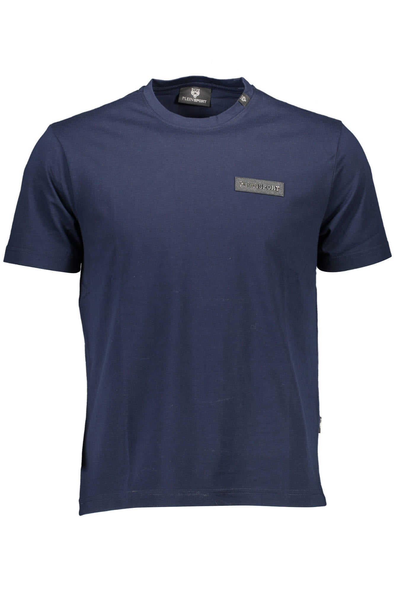 TIPS121_BLU_085-NAVY – Herren Kurzarm T-Shirt Blau mit Rückenaufdruck und Kontrastdetails – Größe: S, XL, M – Farbe: Blu