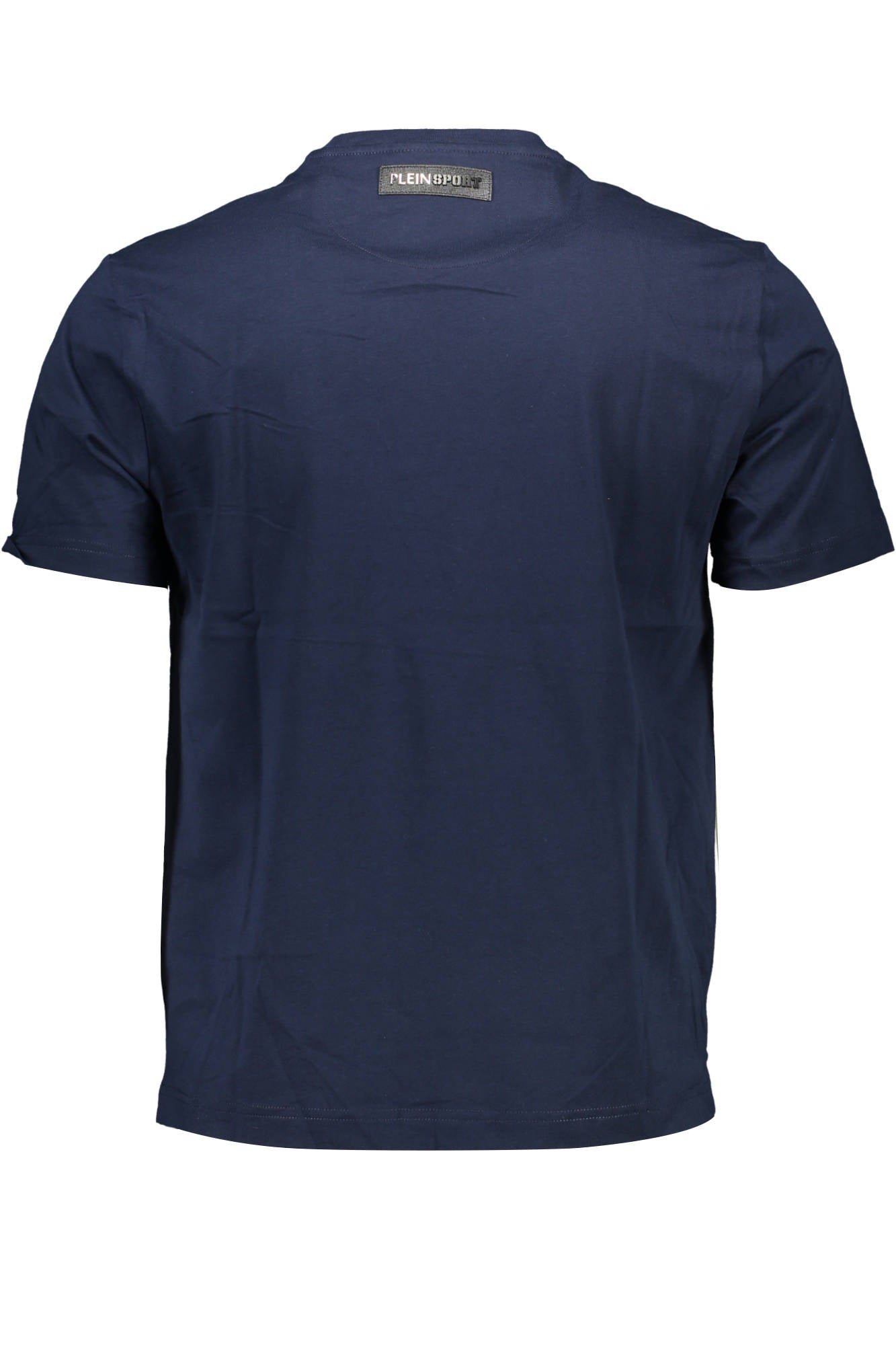 TIPS114_BLU_85-NAVY – Herren Kurzarm-T-Shirt Blau mit Kontrastdetails und Rundhalsausschnitt – Größe: Standard