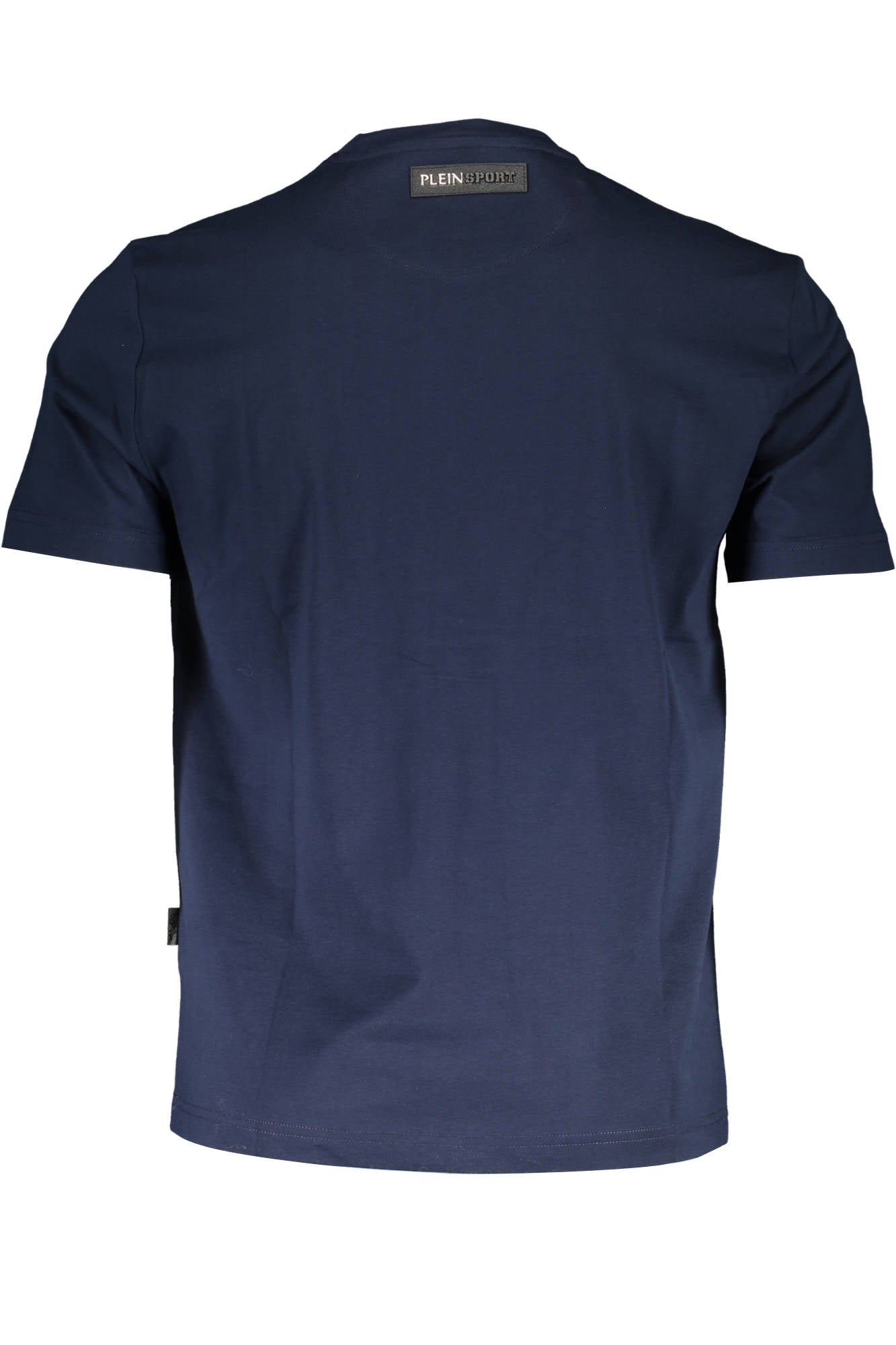 TIPS115_BLU_85-NAVY – Herren Kurzarm-T-Shirt Blau mit Rundhalsausschnitt und Applikation – Größe: S, XL, M – Farbe: Blu
