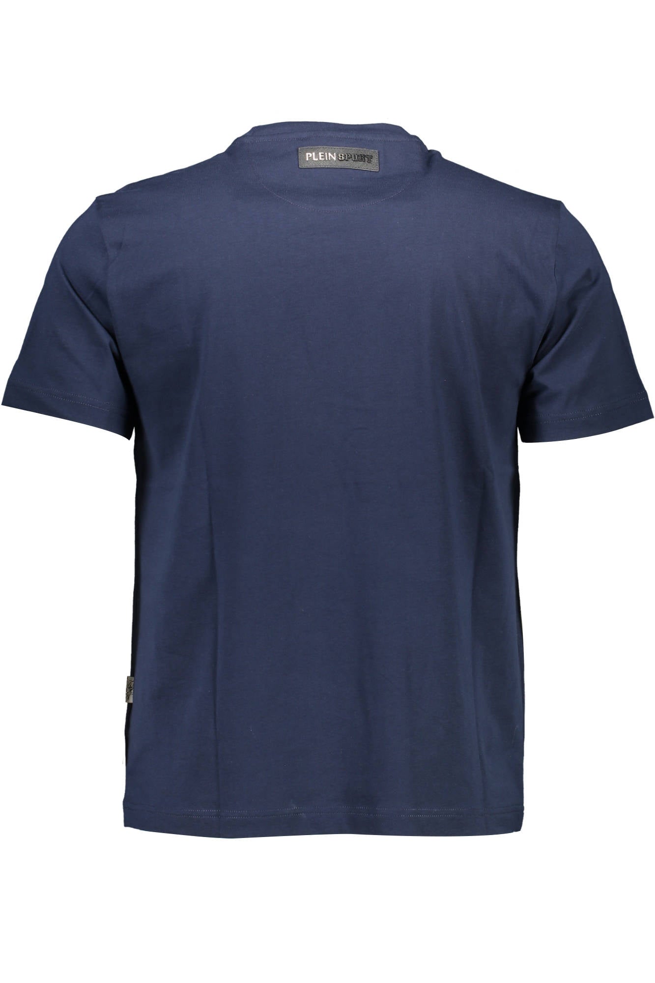 TIPS112_BLU_85-NAVY – Herren Kurzarm T-Shirt Blau mit Druck & Kontrastdetails – Größe: S, M, L, XL, 2XL – Farbe: Blu