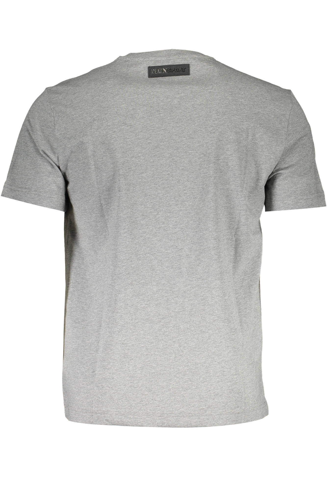 TIPS103_GRIGIO_94-GREY – Graues Herren T-Shirt mit V-Ausschnitt und stylischem Druck-Logo – Größe: S, M, L, XL, 2XL – Farbe: Grigio