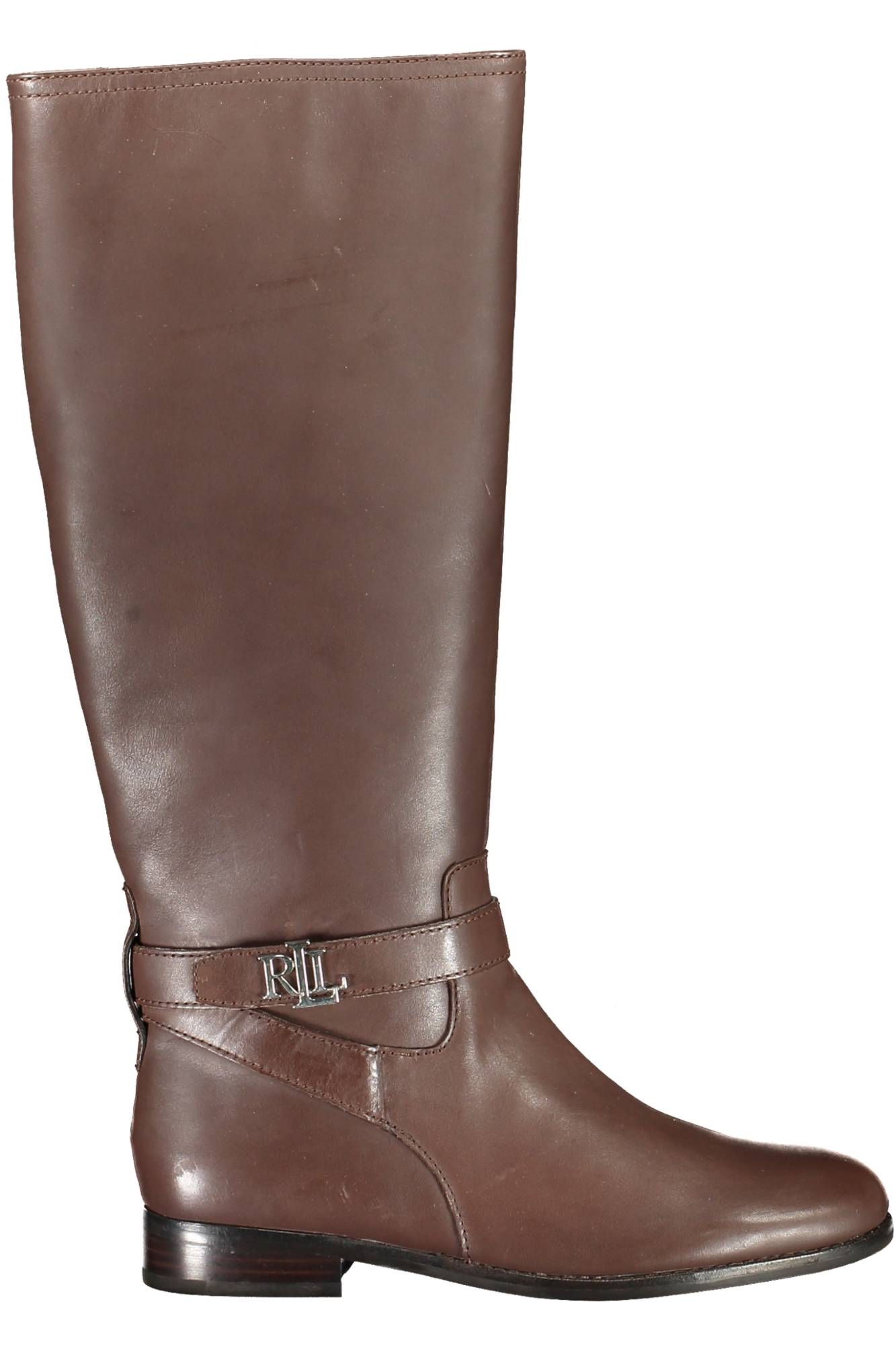 802876148003_MARRONE_BROWN – Elegante Damenstiefel Braun mit Reißverschluss und Kontrastdetails – Größe: 37, 38, 39, 40, 41 – Farbe: Marrone