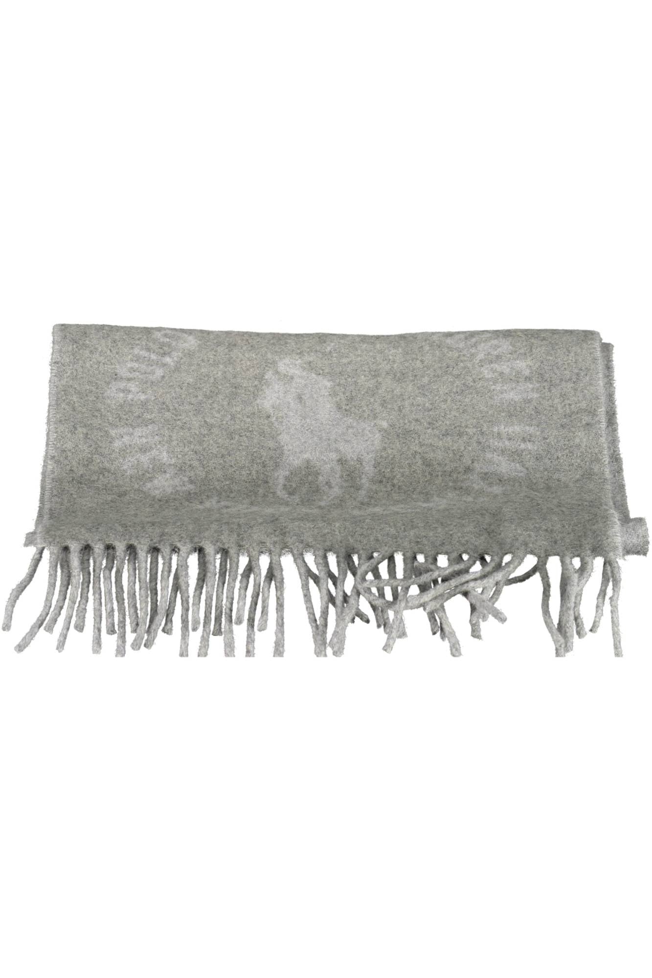 449891311002_GRIGIO_GREY – Eleganter Herrenschal Grau: 33x200cm mit Kontrastdetails und Logo – Größe: UNI – Farbe: Grigio