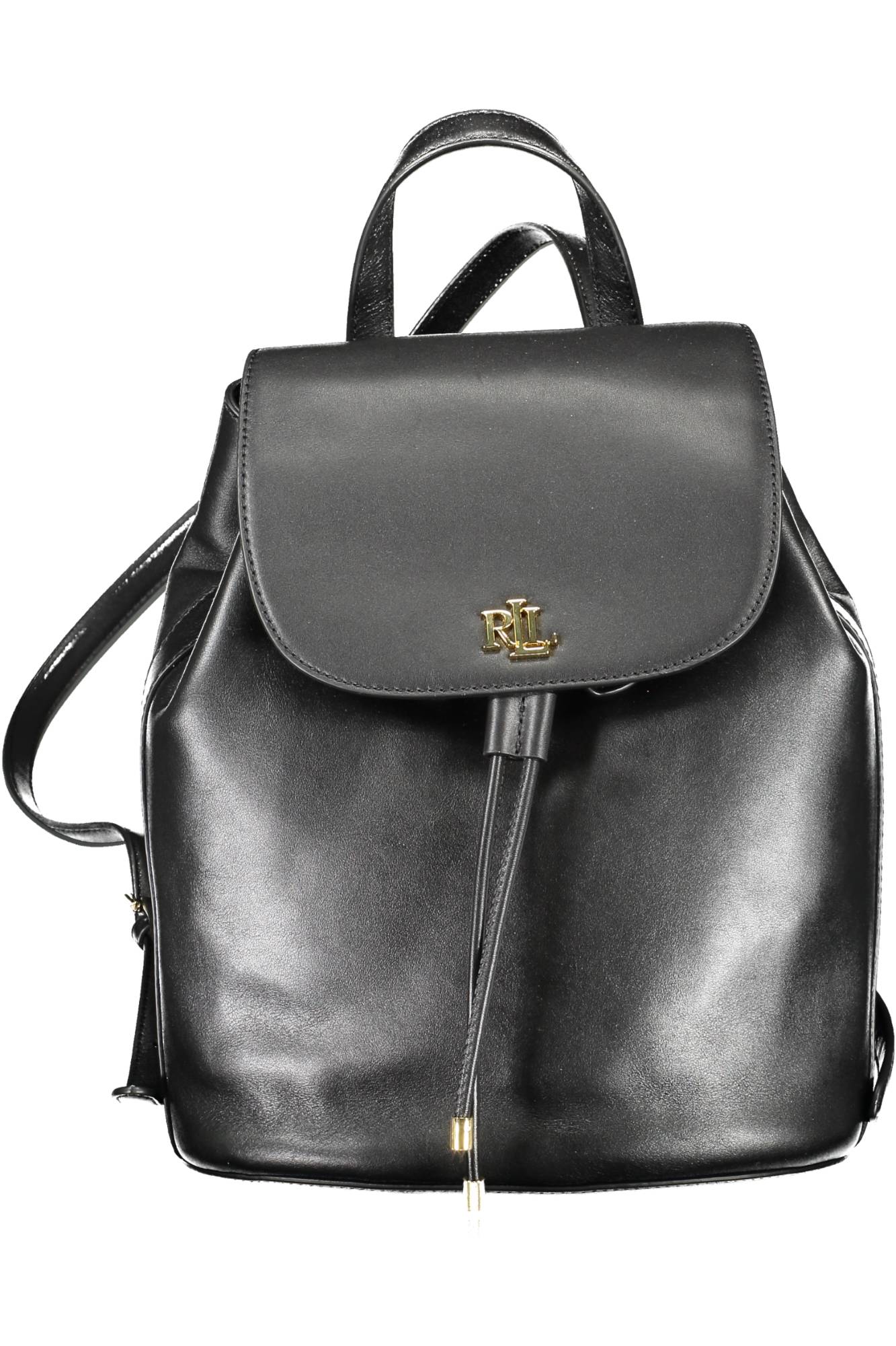 431876726001_NERO_BLACK – Eleganter Damen Rucksack in Schwarz mit Logo und Kordelverschluss – Größe: UNI – Farbe: Nero