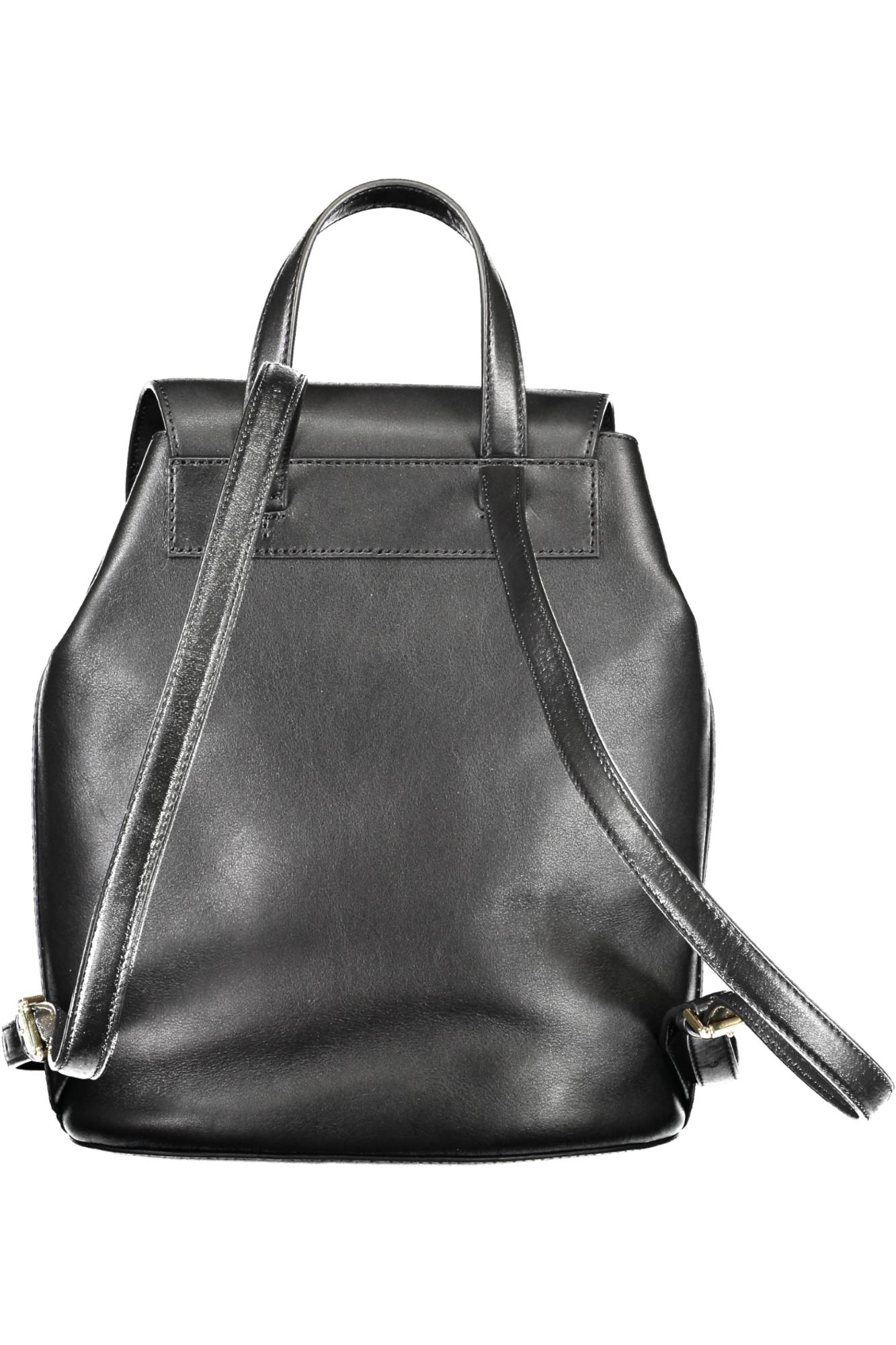 431876726001_NERO_BLACK – Eleganter Damen Rucksack in Schwarz mit Logo und Kordelverschluss – Größe: UNI – Farbe: Nero
