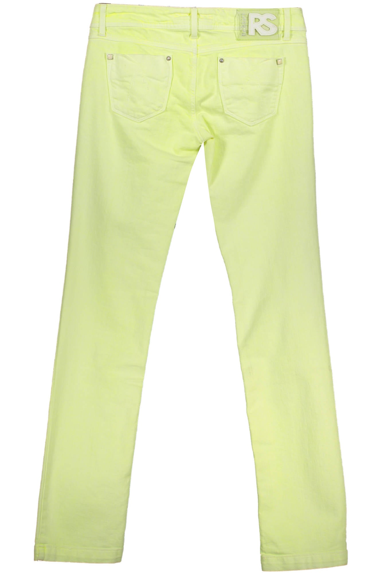 NAYLON_GIALLO_04008 – Gelbe Damenhose mit 5 Taschen und schmalem Bein für modischen Stil – Größe: 26, 27, 29 – Farbe: Giallo