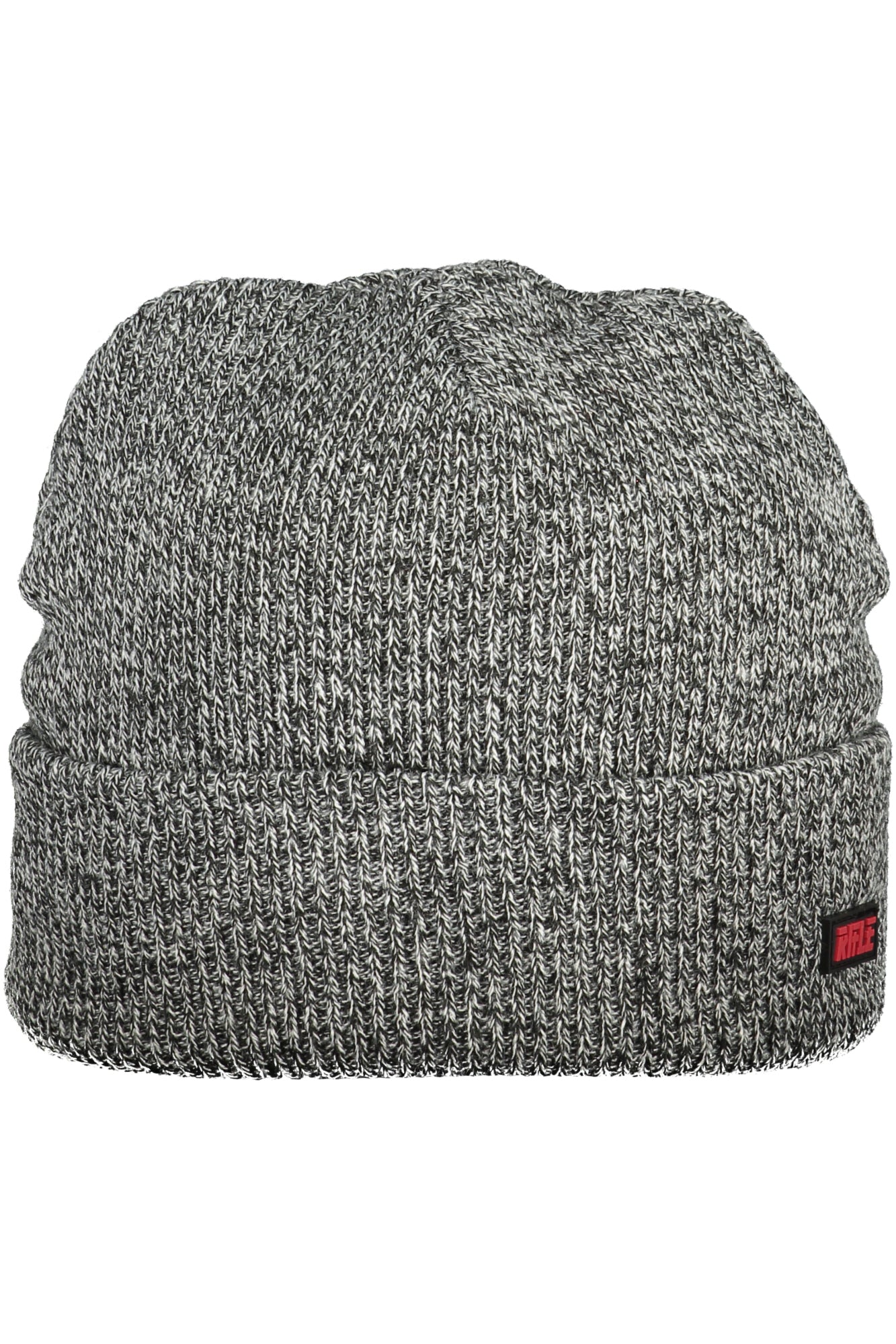 RF100_NENERO – Schwarze Kontrast-Herrenmütze mit Logo-Applikation und Aufnäher – Größe: UNI – Farbe: Nero