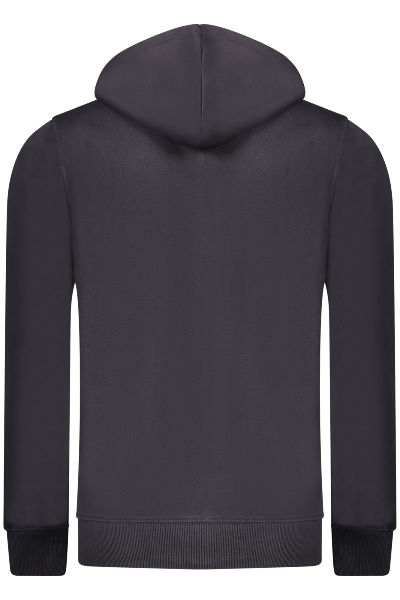 RFF019_BLBLU – Gefütterter Herren-Hoodie Blau mit Reißverschluss und erhabenem Druck – Größe: M, L, XL, 2XL, 3XL – Farbe: Blu