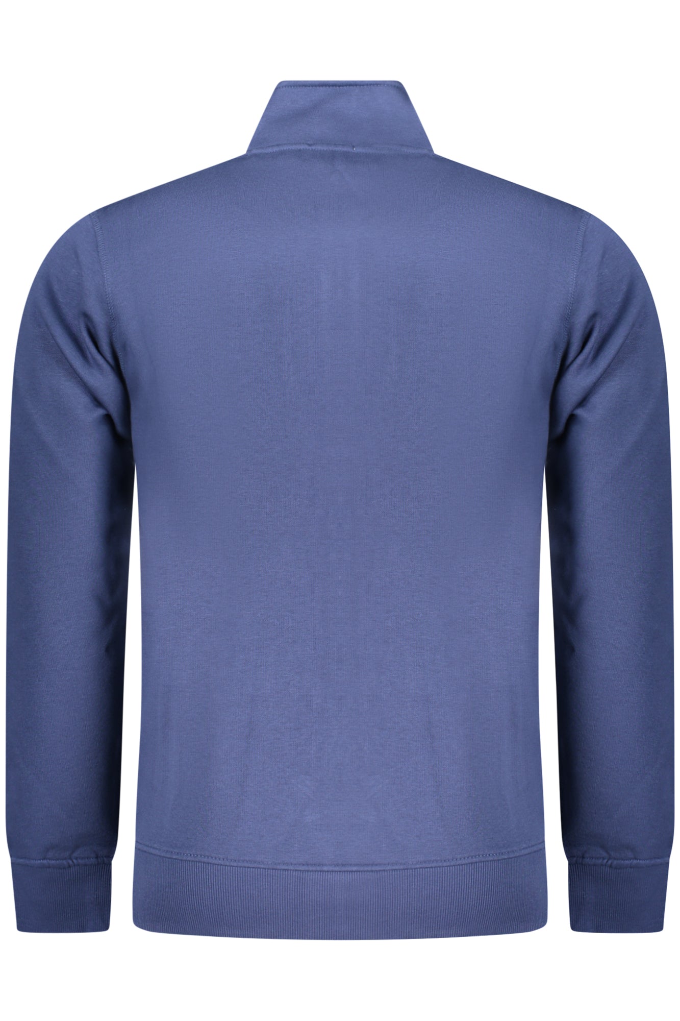 RFF018_BLDENIM – Gefüttertes Herren-Sweatshirt mit Reißverschluss und erhabenem Druck – Größe: M, L, XL, 2XL, 3XL – Farbe: Blu