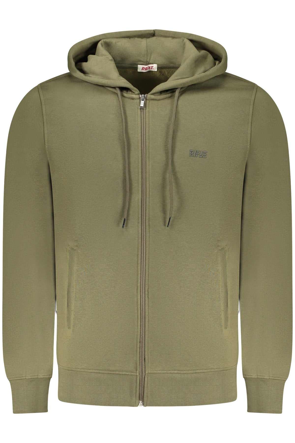 RFF019_VEARMY – Gefütterte Herren-Sweatjacke in Grün mit Reißverschluss und Kapuze – Größe: M, L, XL, 2XL, 3XL – Farbe: Verde