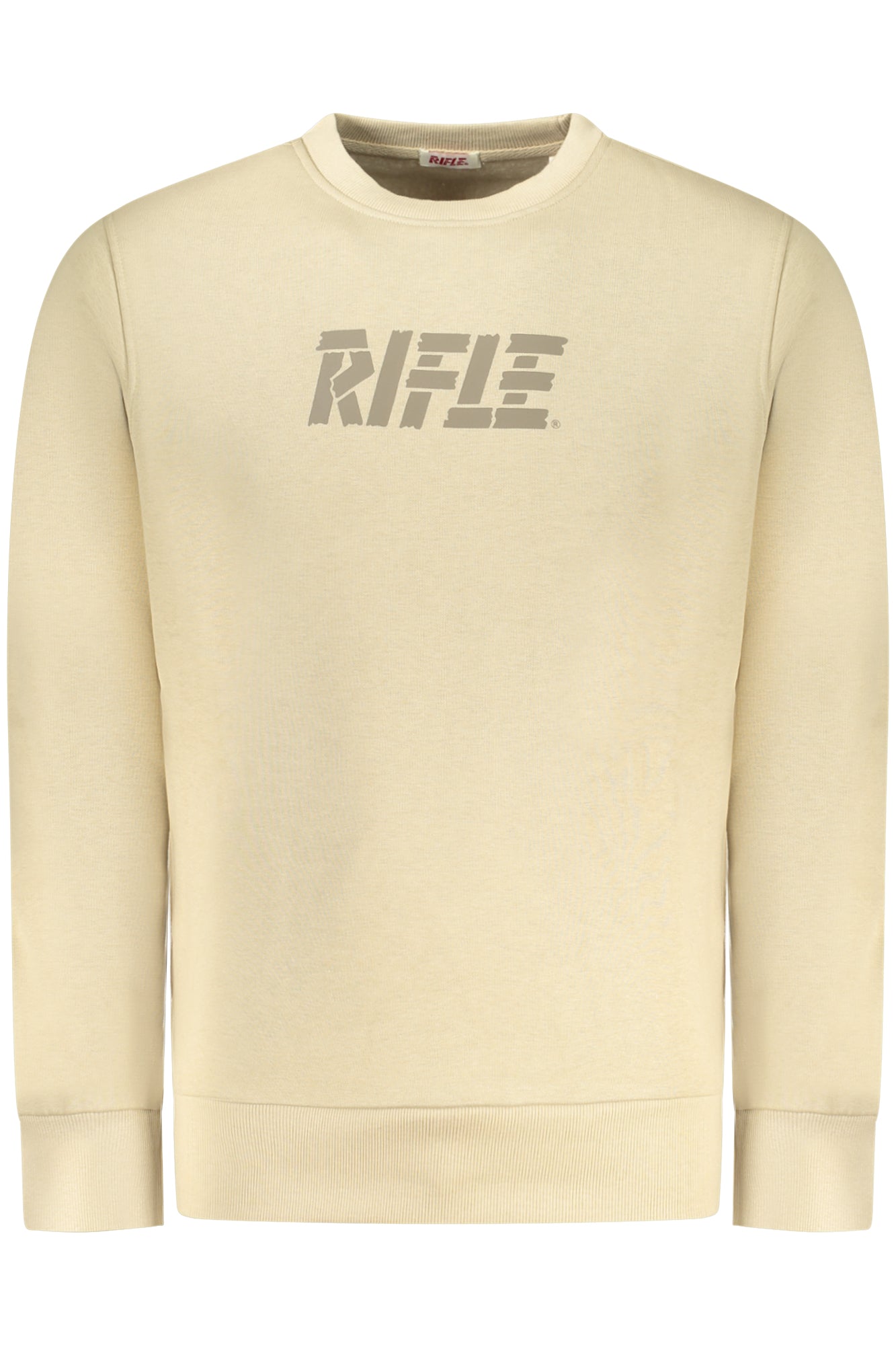RFF015_BESABBIA – Warmer Herren-Sweater mit Rundhals und Druck – Beige Auswahl – Größe: M, L, XL, 2XL, 3XL – Farbe: Beige