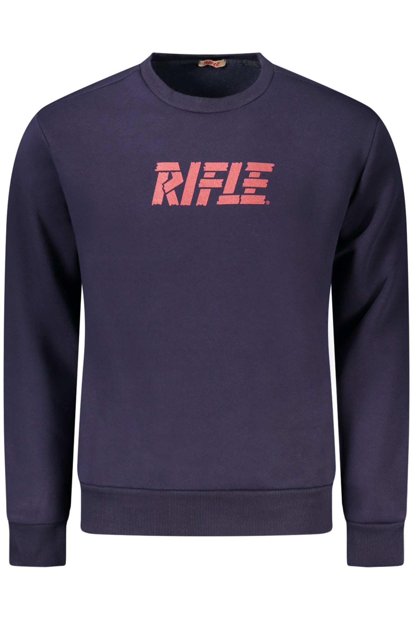 RFF015_BLBLU – Herren-Sweatshirt Blau Rundhals mit Druck und Futter, Lange Ärmel – Größe: S, L, XL, 2XL, M – Farbe: Blu