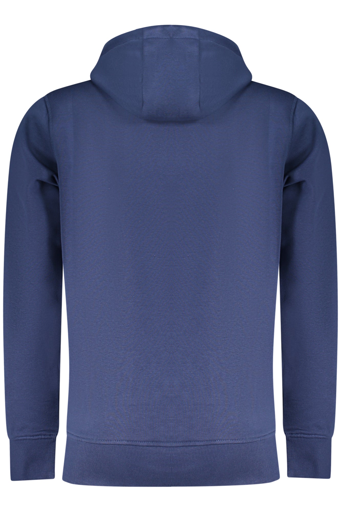 RFF017_BLDENIM – Herren Kapuzen-Sweatshirt Blau mit Reißverschluss & Erhabenem Druck – Größe: M, L, XL, 2XL, 3XL – Farbe: Blu