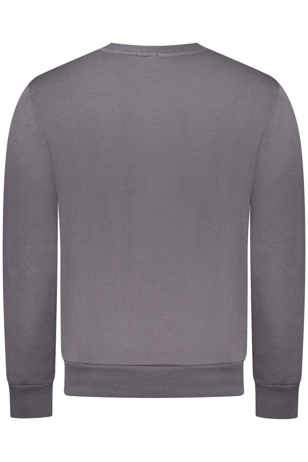RFF016_GRPIOMBO – Graues Herren Sweatshirt: Gefüttert, Rundhals, Langarm, Applikation – Größe: S, M, XL, L, 2XL, 3XL – Farbe: Grigio