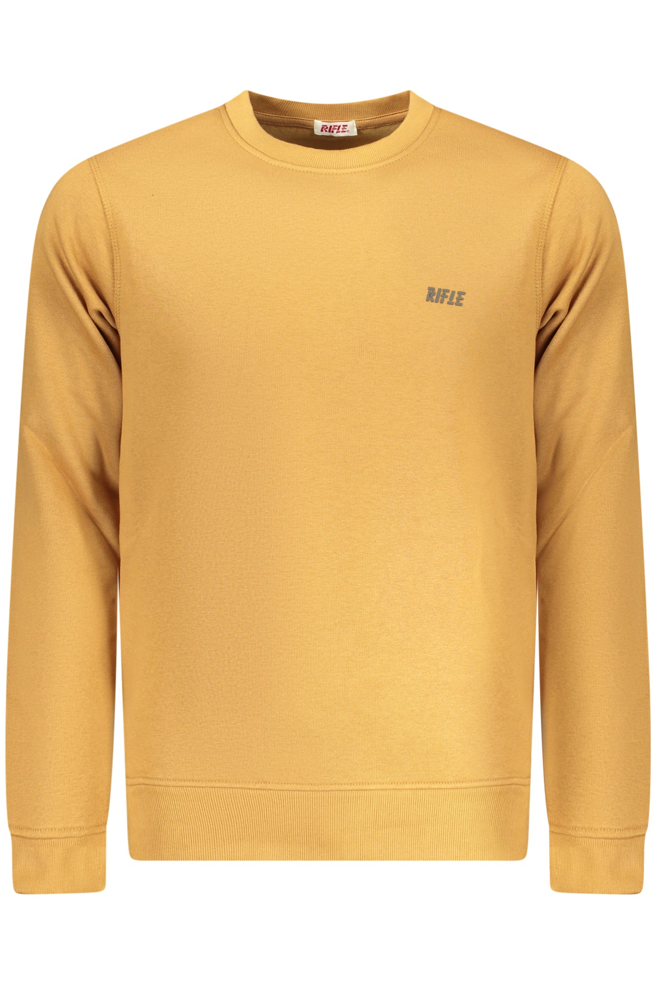 RFF016_MACAMMEL – Gefüttertes Langarm-Sweatshirt mit Rundhals und erhabenem Druck - Braun – Größe: M, L, XL, 2XL, 3XL – Farbe: Marrone