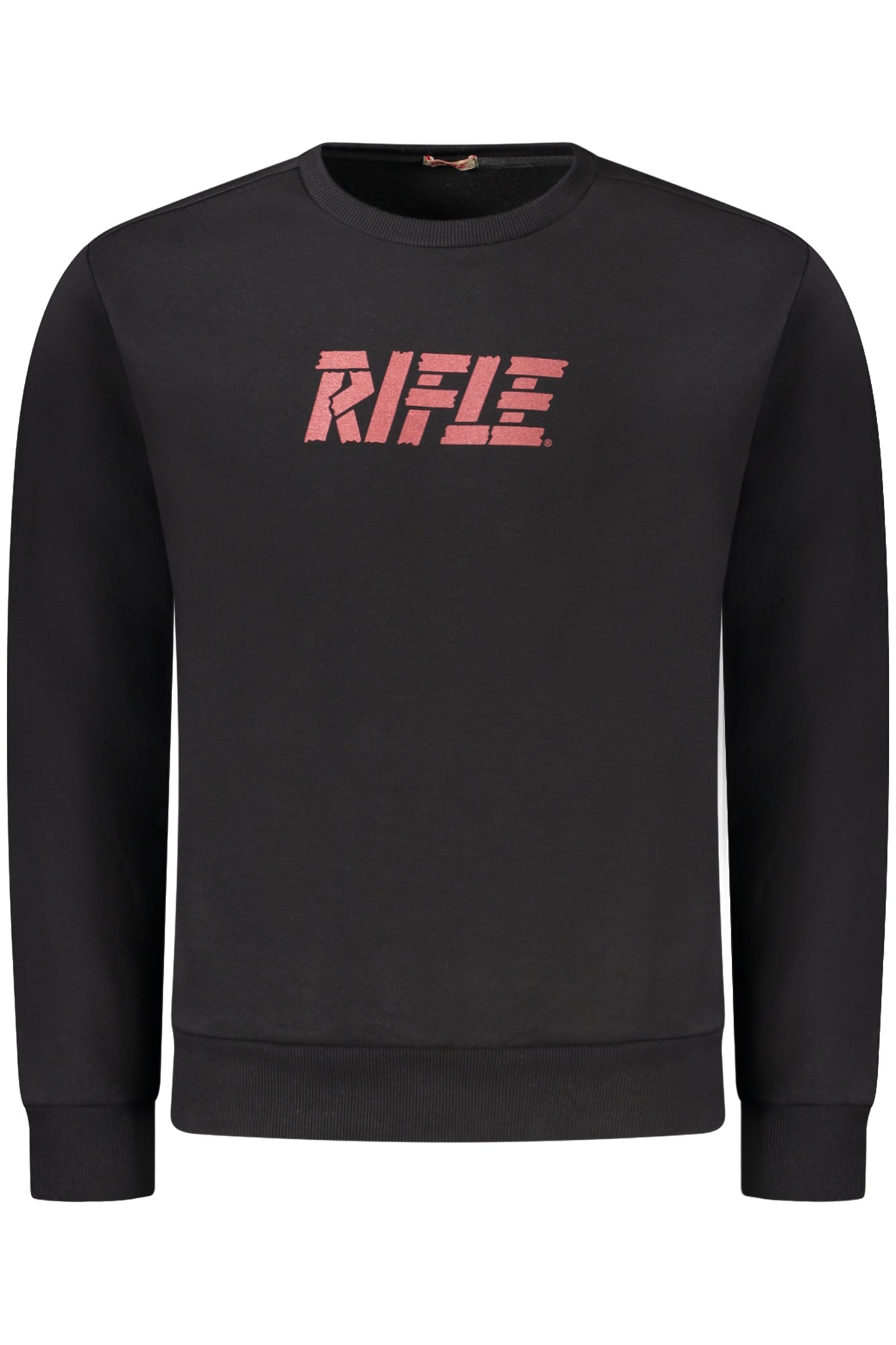 RFF015_NENERO – Herren Sweatshirt Schwarz ohne Reißverschluss mit Fleece und Druck – Größe: S, M, L, XL, 2XL – Farbe: Nero