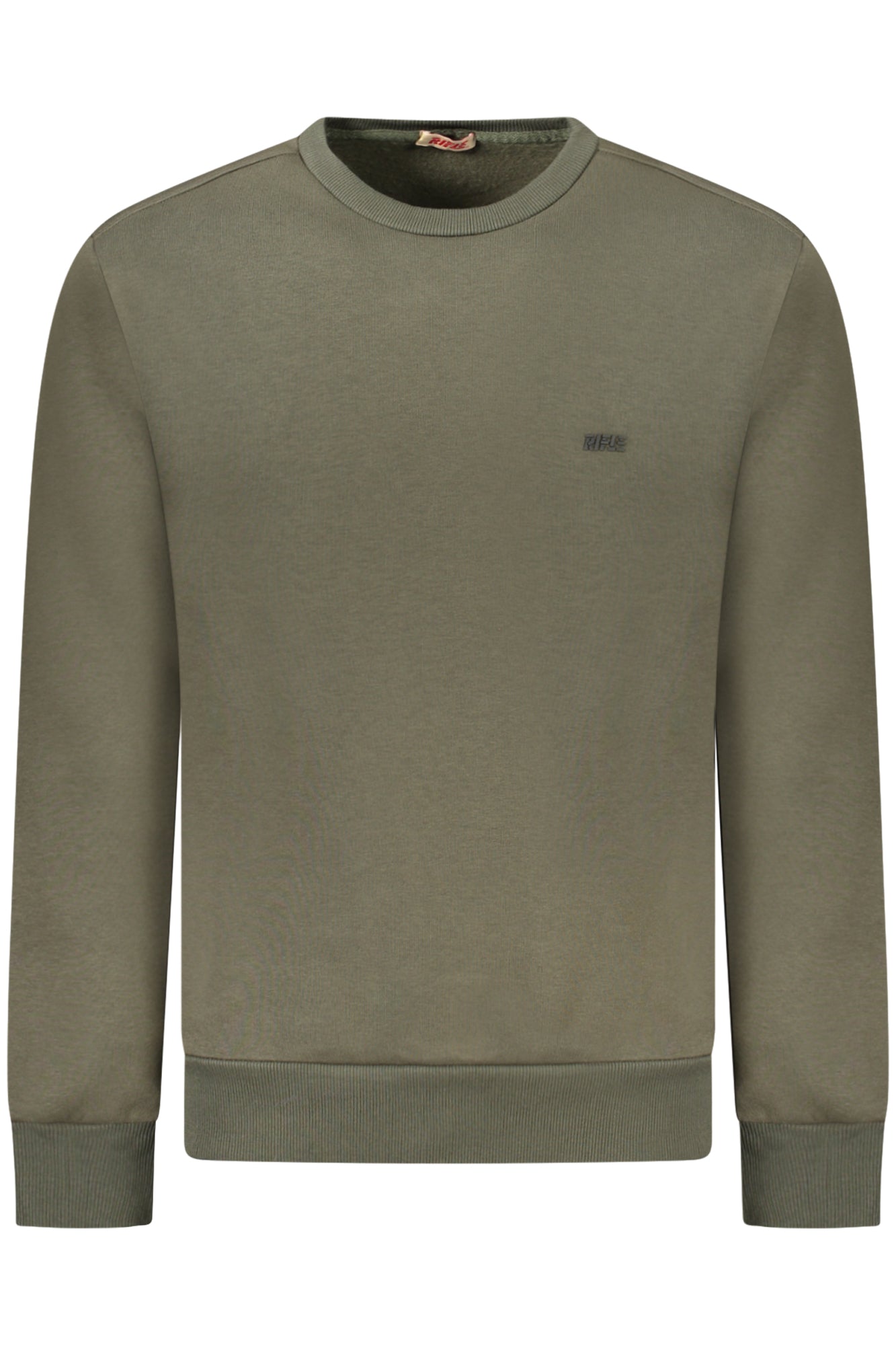 RFF016_VEMILITA – Grünes Langarm-Sweatshirt für Herren mit Applikation und Logo – Größe: XL, 2XL, S, M, L – Farbe: Verde