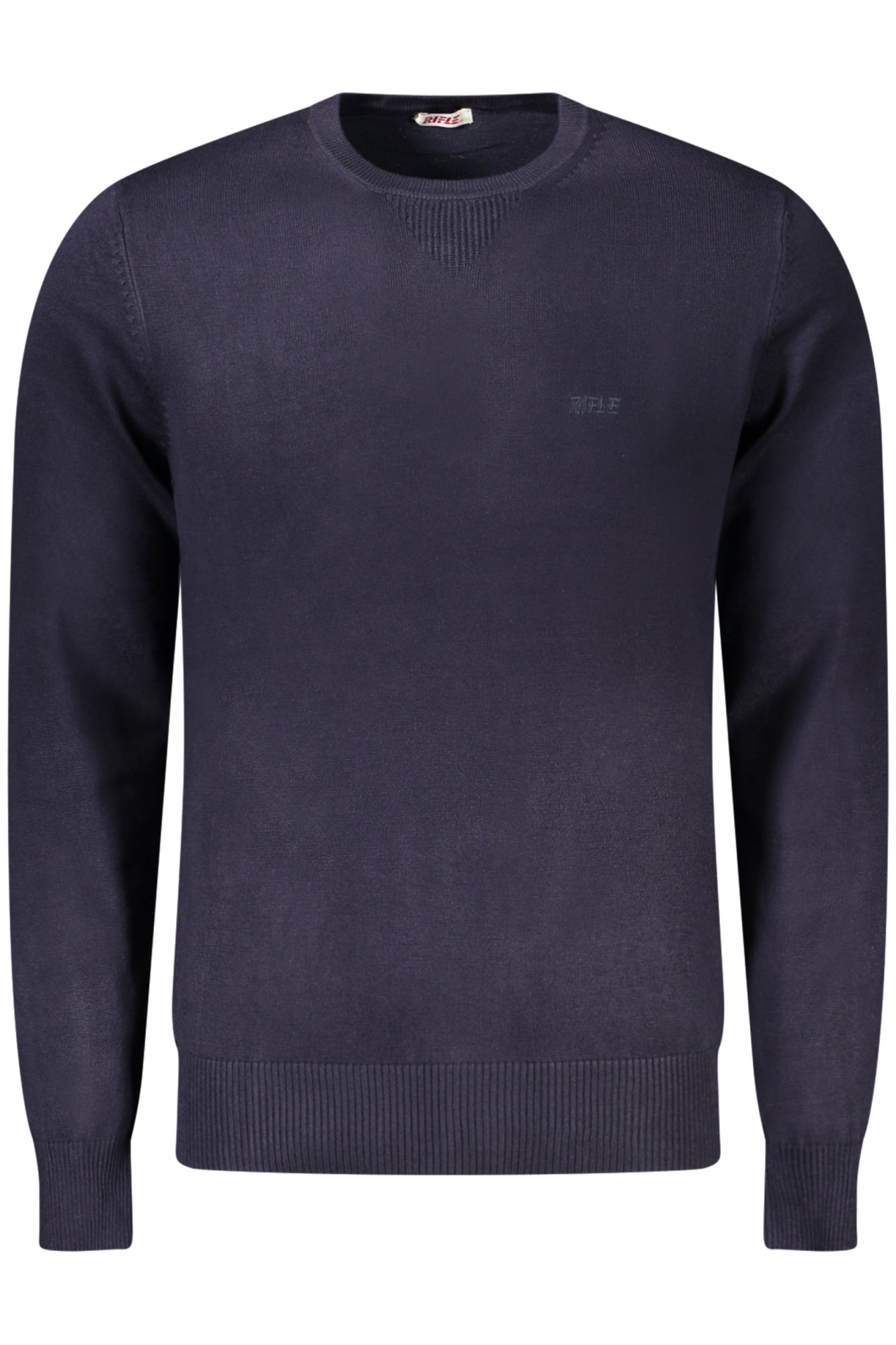 RFTR050_BLBLU – Herren Pullover Blau mit Rundhalsausschnitt & Stickerei – Eleganz pur – Größe: S, XL, 2XL, L, M – Farbe: Blu