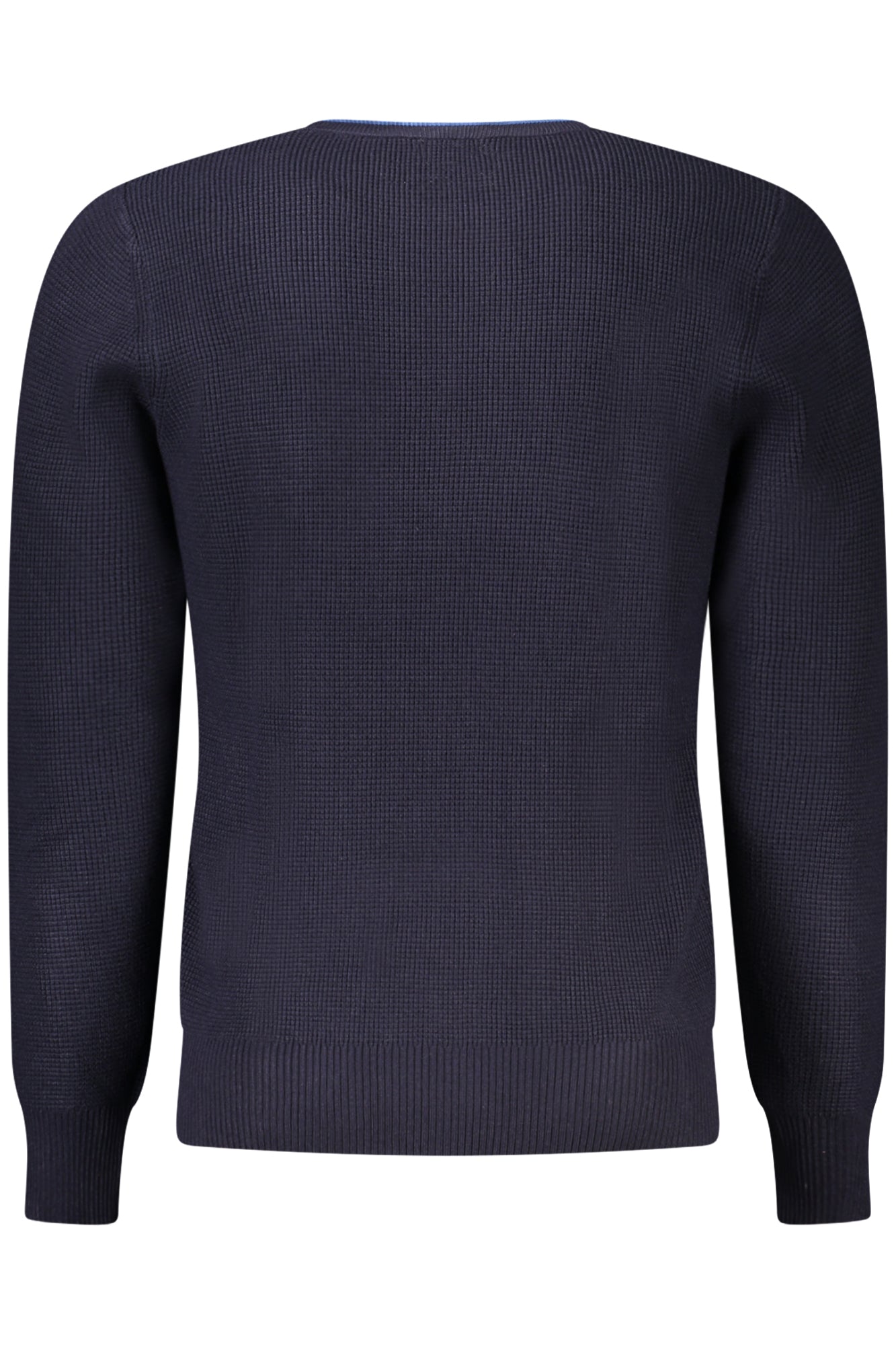 RFTR066_BLBLU – Blauer Herrenpullover mit Rundhals und Kontrastdetails – Stilvoll & Modern – Größe: L, XL, 2XL, M, S – Farbe: Blu