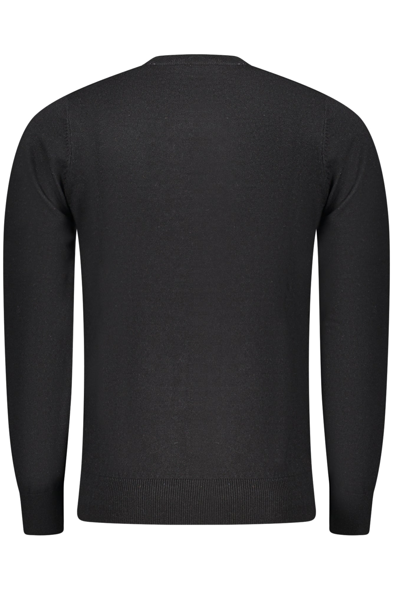 RFTR070_NENERO – Schwarzes Langarmshirt für Herren mit Logo-Stickerei und Rundhalsausschnitt – Größe: M, L, XL, 2XL, 3XL – Farbe: Nero