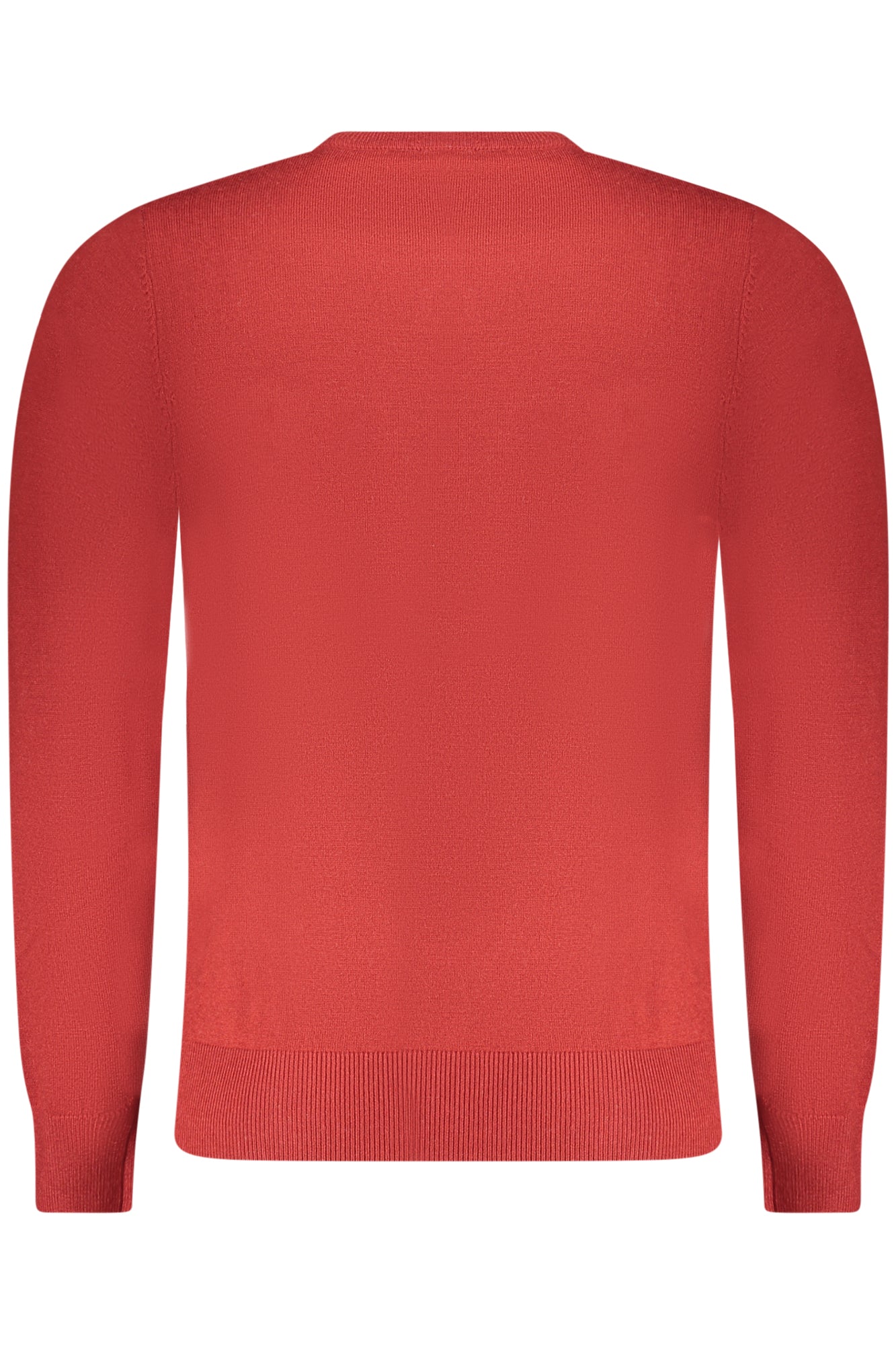 RFTR070_ROROSSO – Herren Langarmshirt mit Rundhals & Stickerei - Rotes Gewehrhemd – Größe: M, L, XL, 2XL, 3XL – Farbe: Rosso